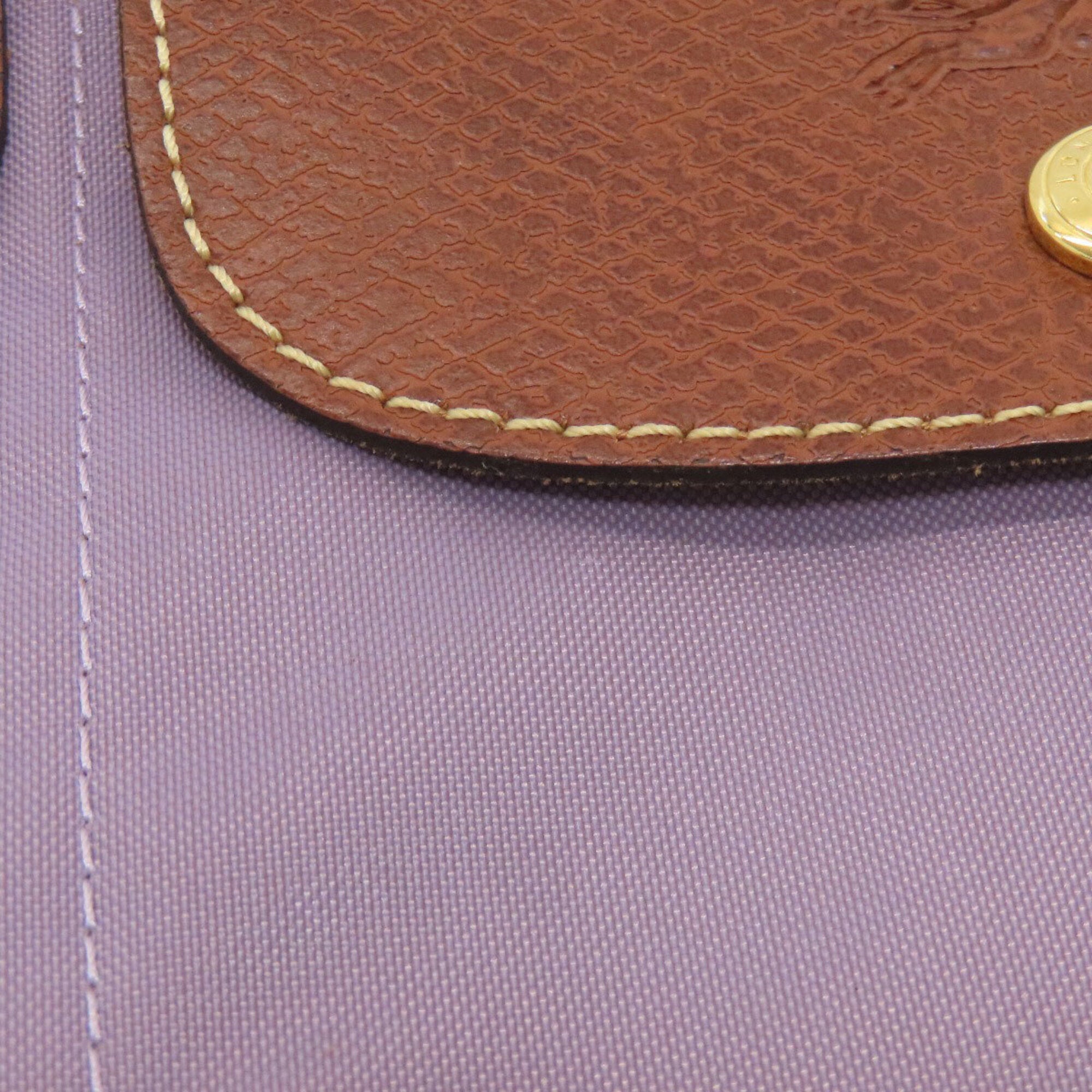 Longchamp Purple Nylon Tote Bag (Pre-Owned)