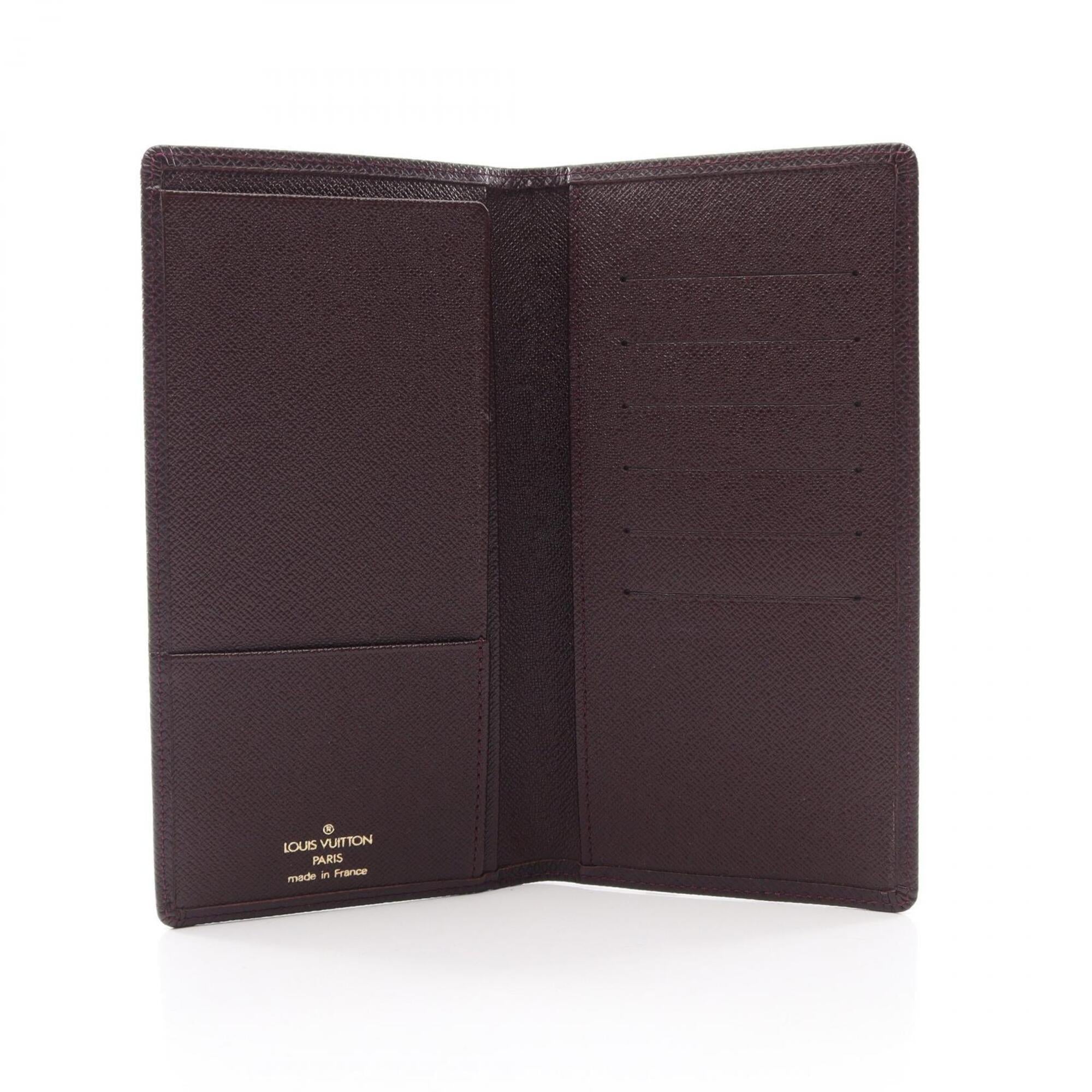 Louis Vuitton Bordeaux Leather Long Wallet (Bi-Fold) (Pre-Owned)