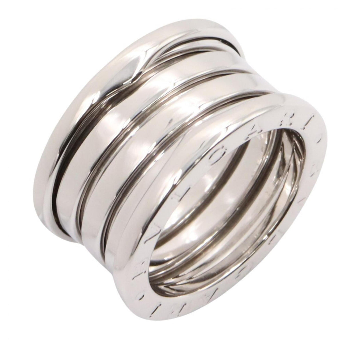 Bvlgari Silver White Gold (18K) Band Ring (Pre-Owned)