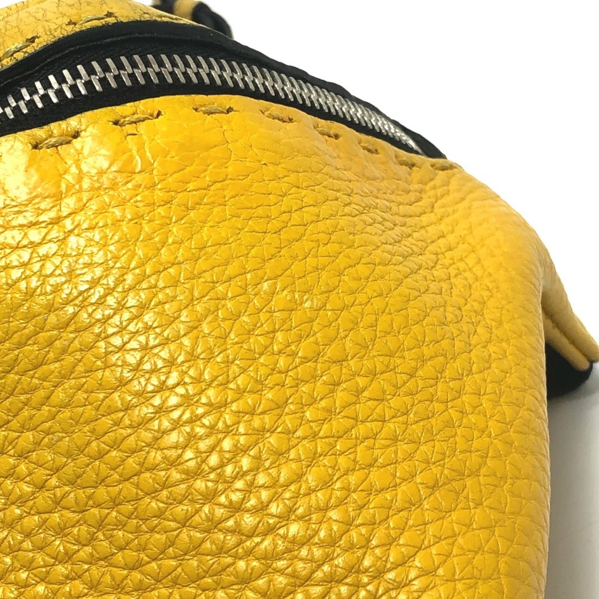 Fendi Yellow Leather Sling Bag (Pre-Owned)