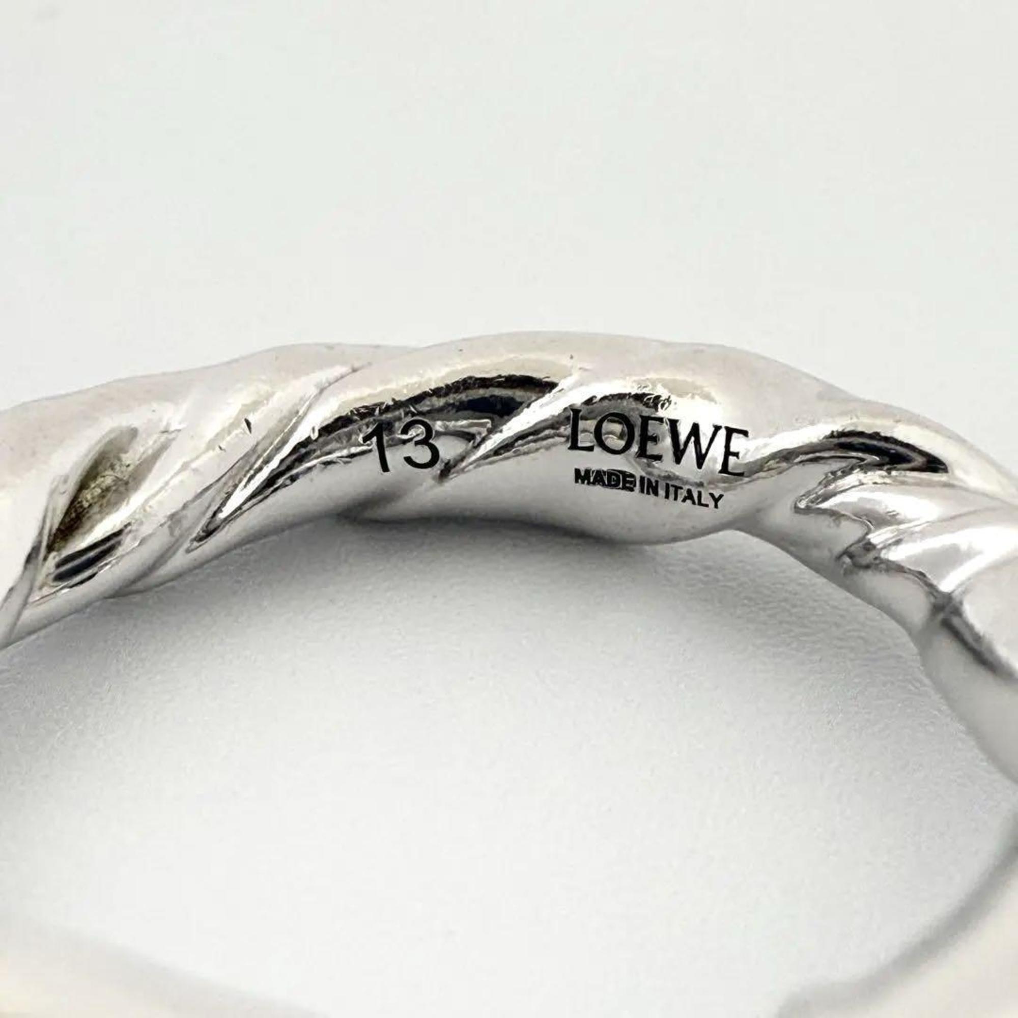 Loewe Silver 925 Band Ring (Pre-Owned)