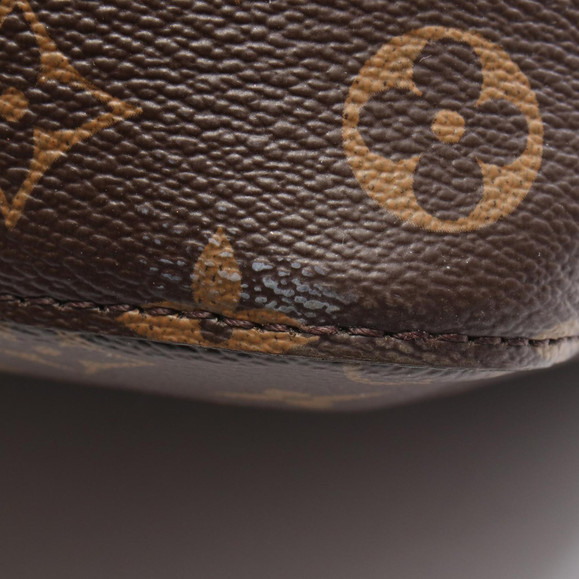 Louis Vuitton Brown Pink Rose Poudre Coated Canvas Leather Handbag Shoulder Bag (Pre-Owned)