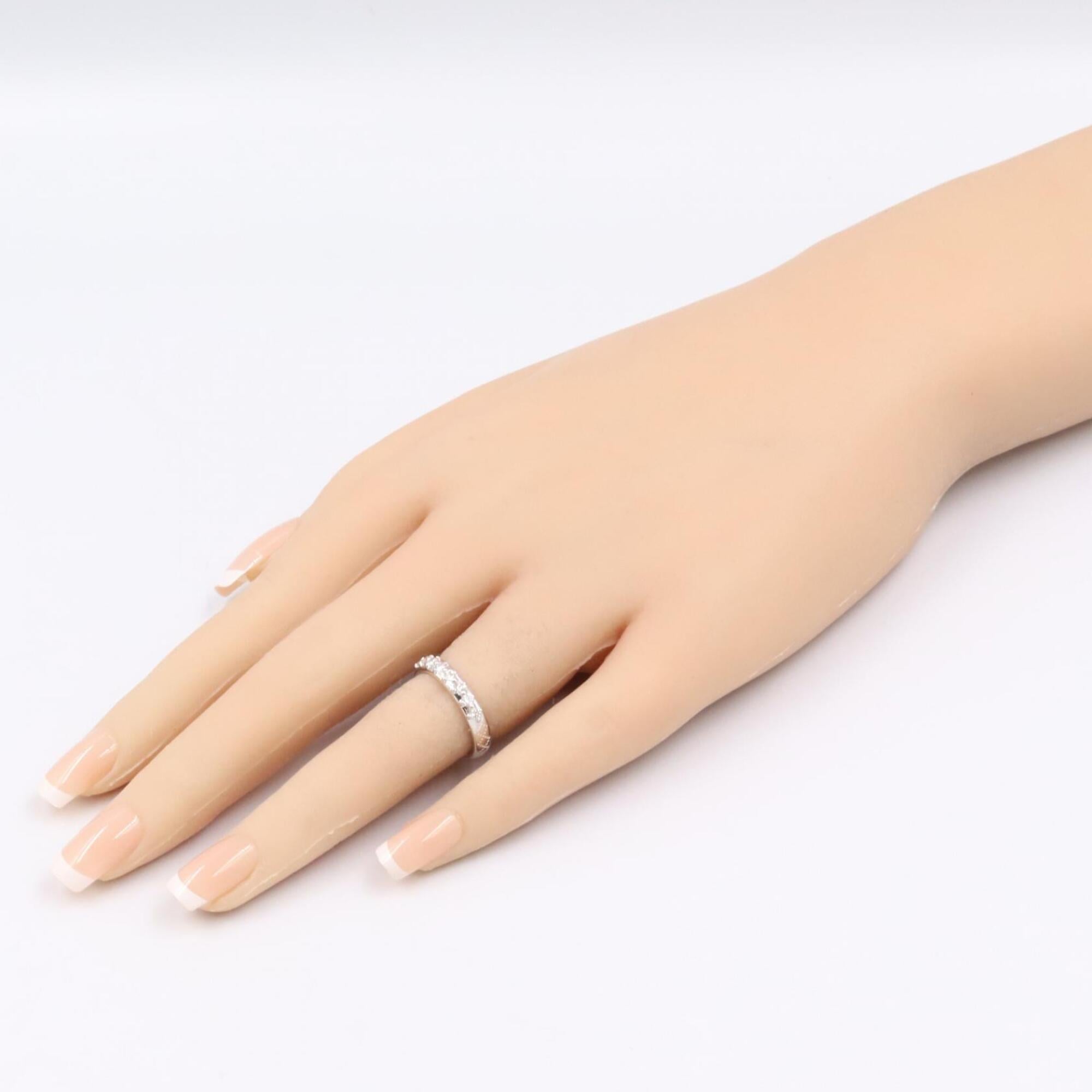 Gucci Silver Clear White Gold (18K) Band Ring (Pre-Owned)