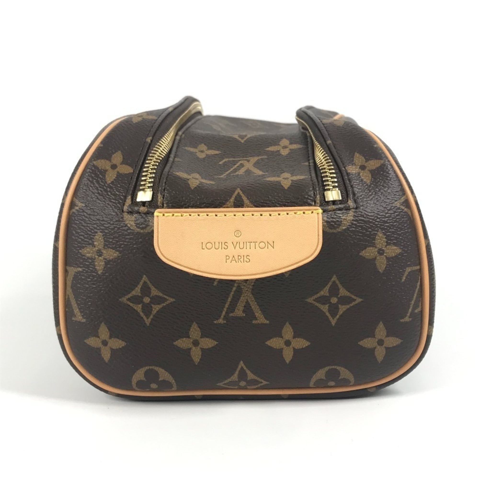 Louis Vuitton Brown Monogram Canvas Clutch Bag Pouch (Pre-Owned)