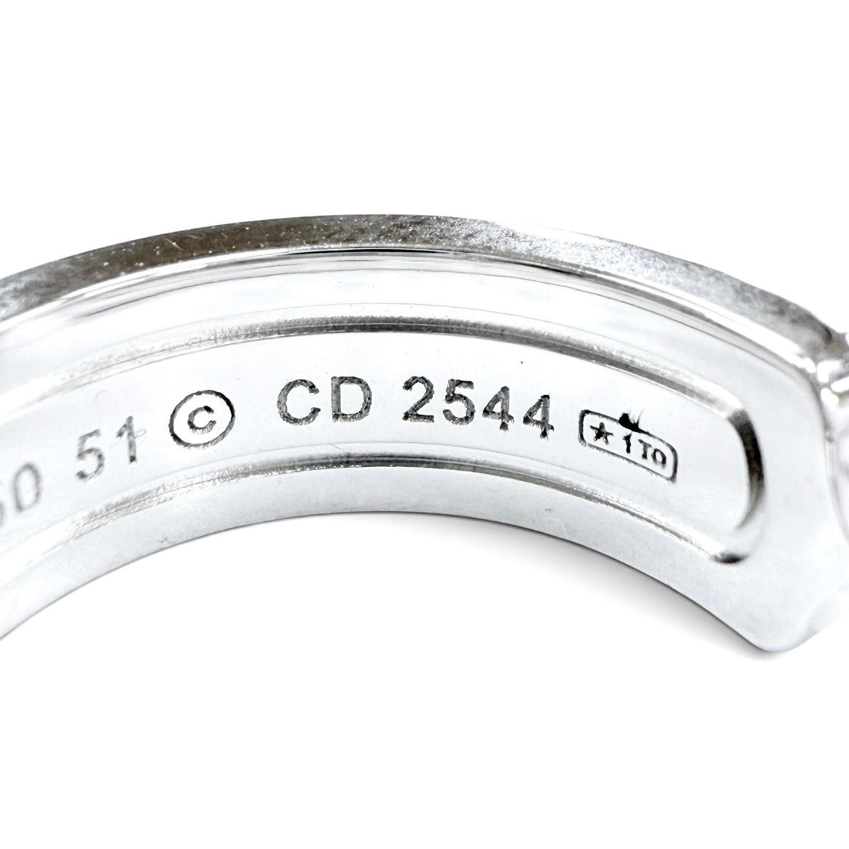 Cartier White Gold White Gold (18K) Band Ring (Pre-Owned)