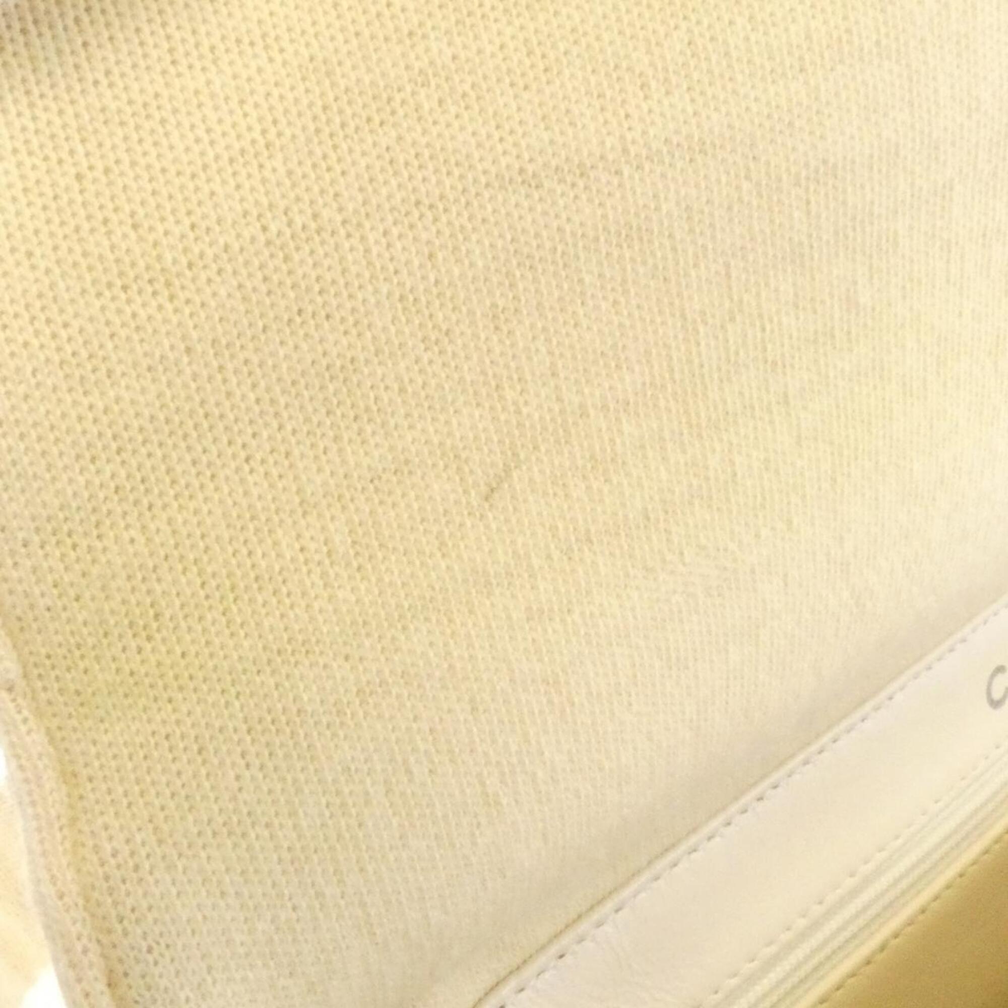 Chanel Ivory Canvas Handbag (Pre-Owned)