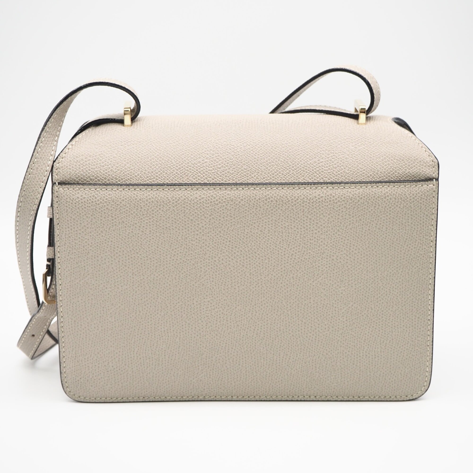 Valextra Beige Leather Shoulder Bag (Pre-Owned)