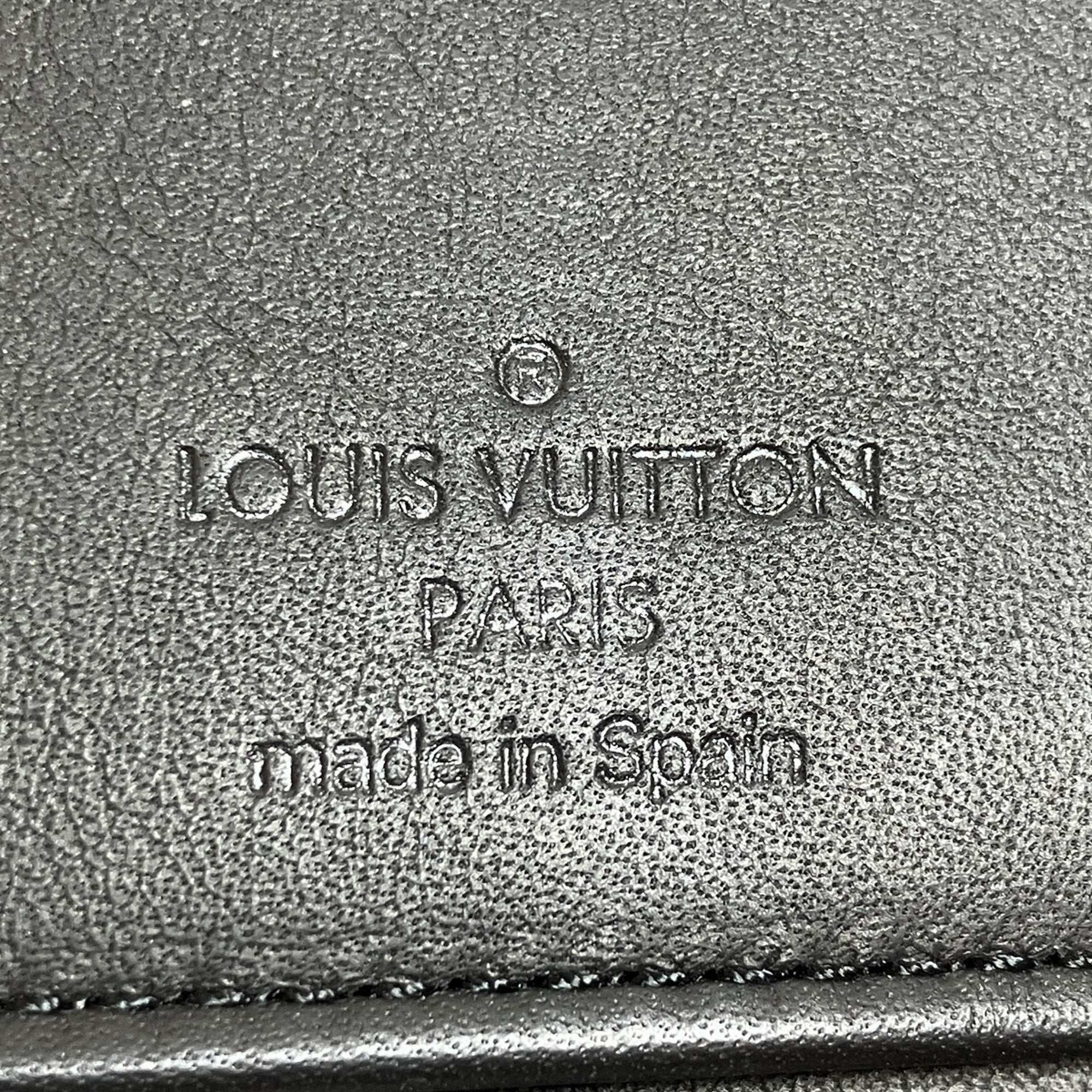 Louis Vuitton Black Leather Coin Purse/Coin Case (Pre-Owned)