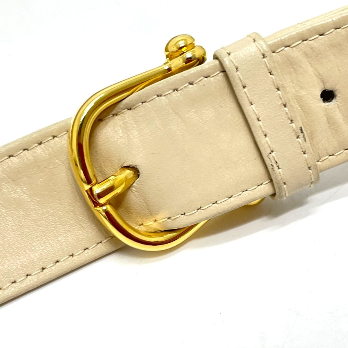 Celine Beige Leather Shoulder Bag (Pre-Owned)