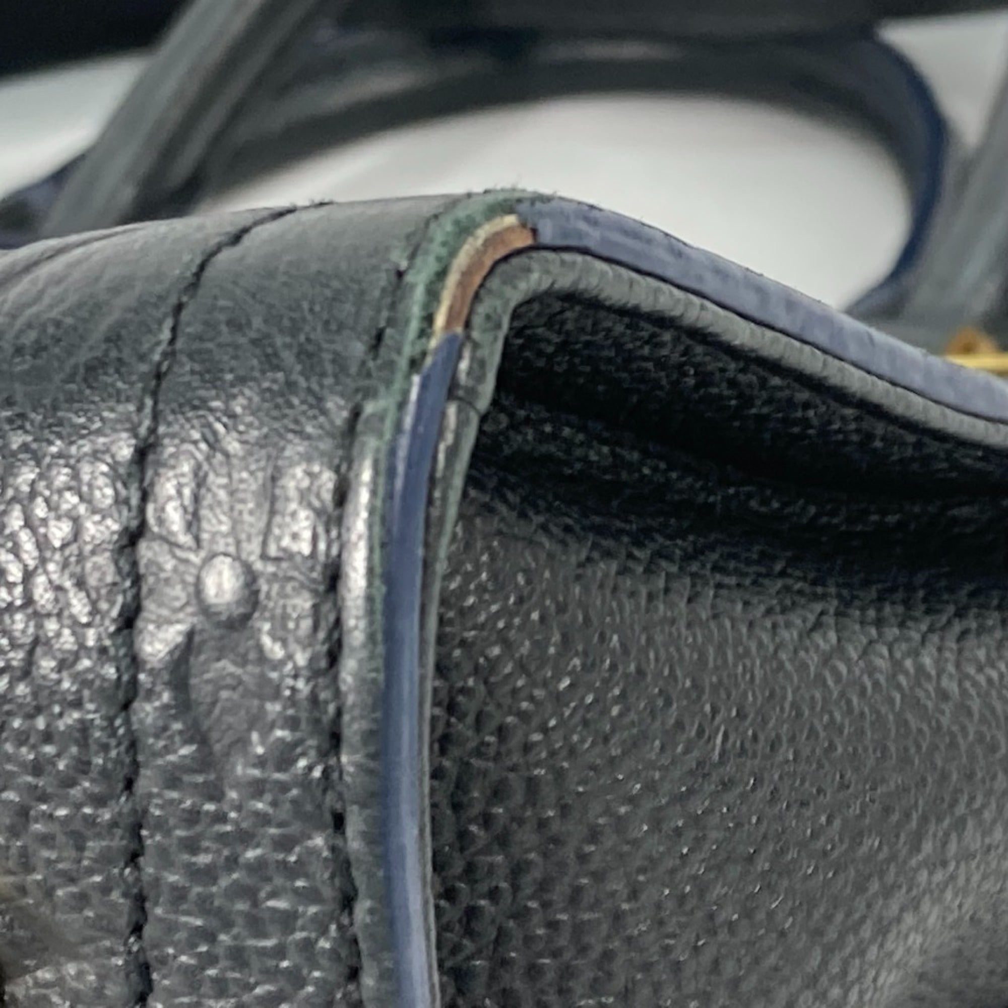 Louis Vuitton Navy Monogram Empreinte Leather Handbag Shoulder Bag (Pre-Owned)
