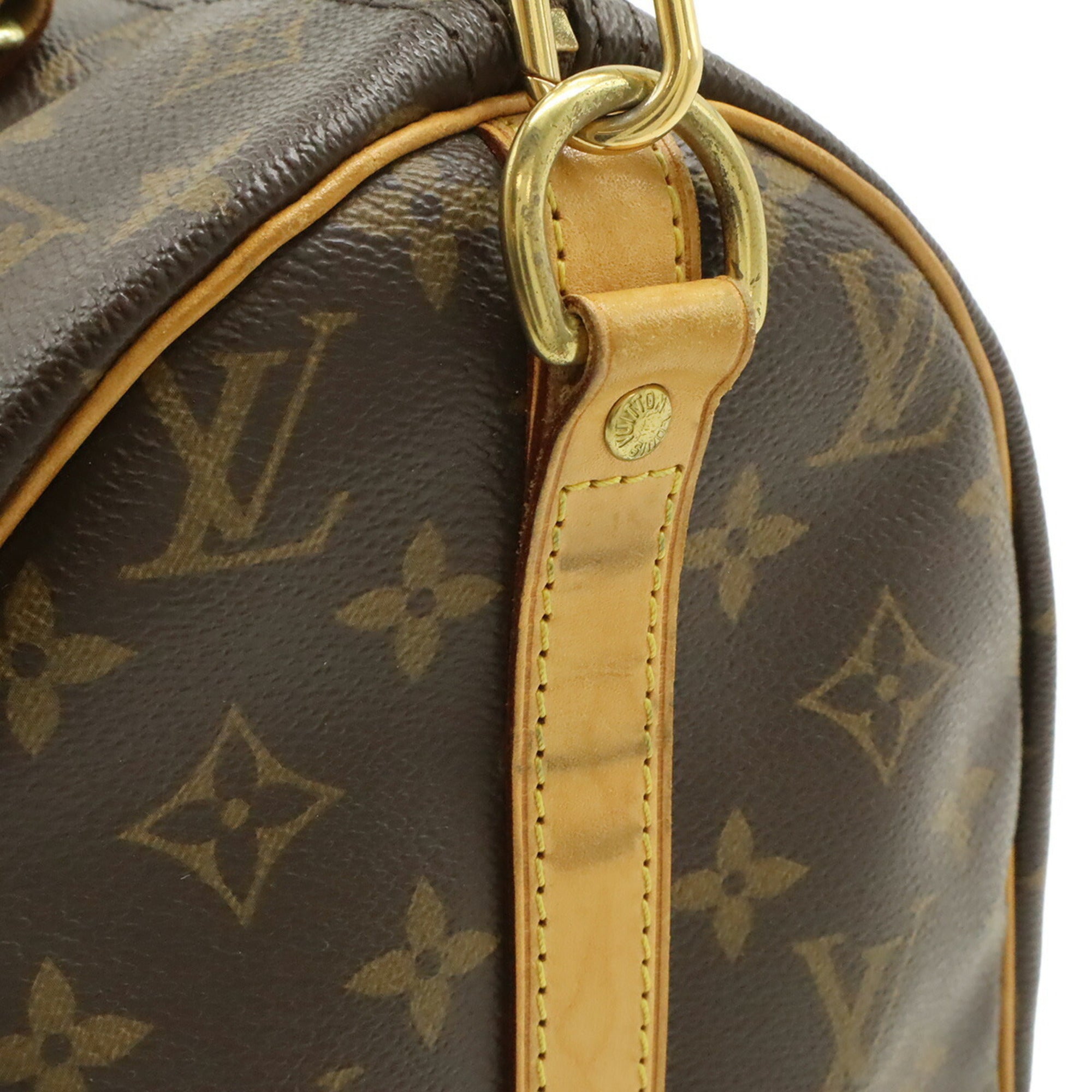 Louis Vuitton Brown Monogram Canvas Pvc Coated Canvas Boston Bag Handbag Shoulder Bag (Pre-Owned)