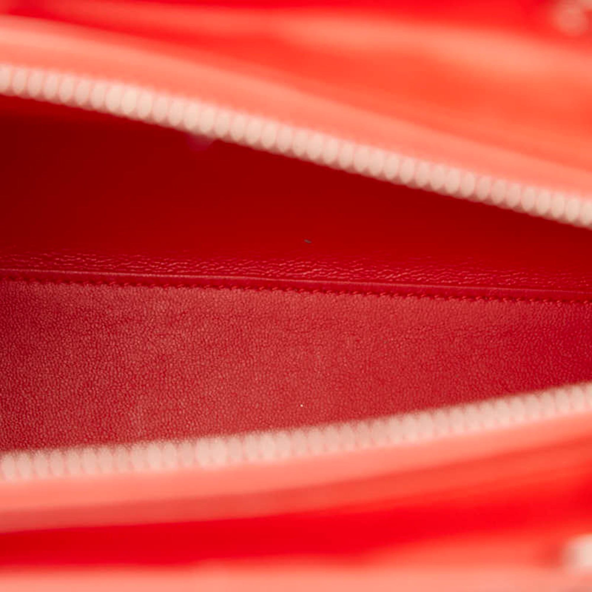 Christian Dior Red Color Leather Handbag Shoulder Bag (Pre-Owned)