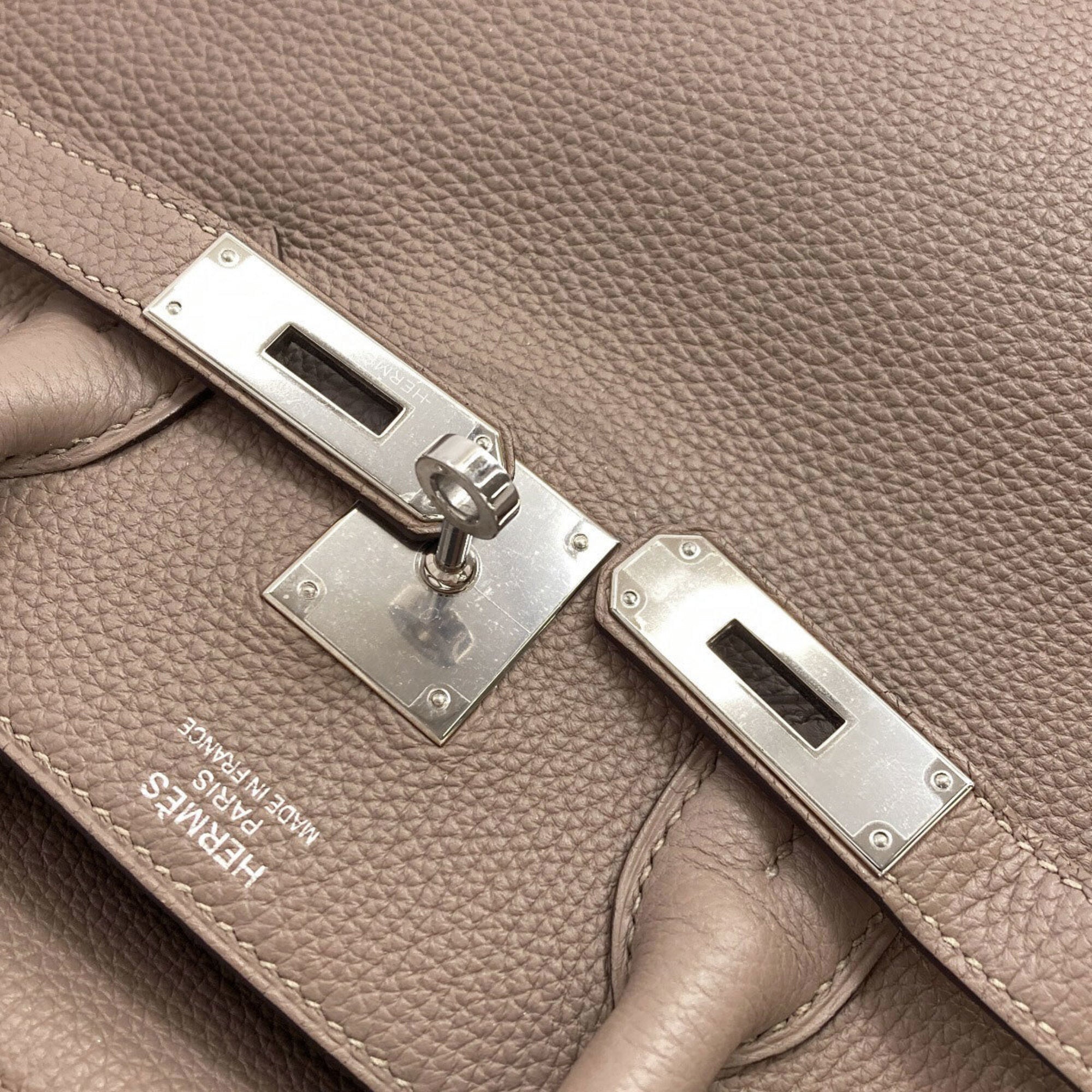 Hermes Birkin Grayish Togo Leather Handbag (Pre-Owned)