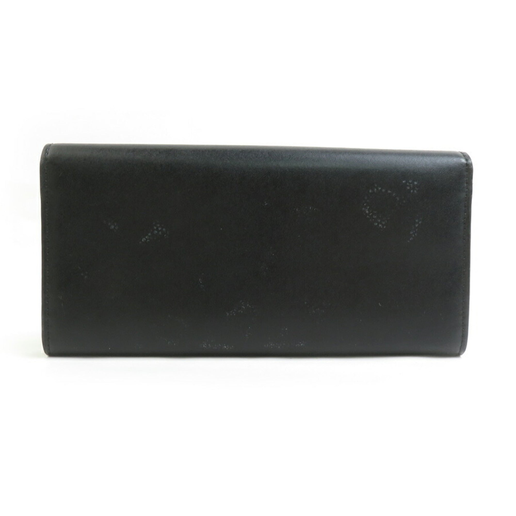 Fendi Black Leather Long Wallet (Bi-Fold) (Pre-Owned)
