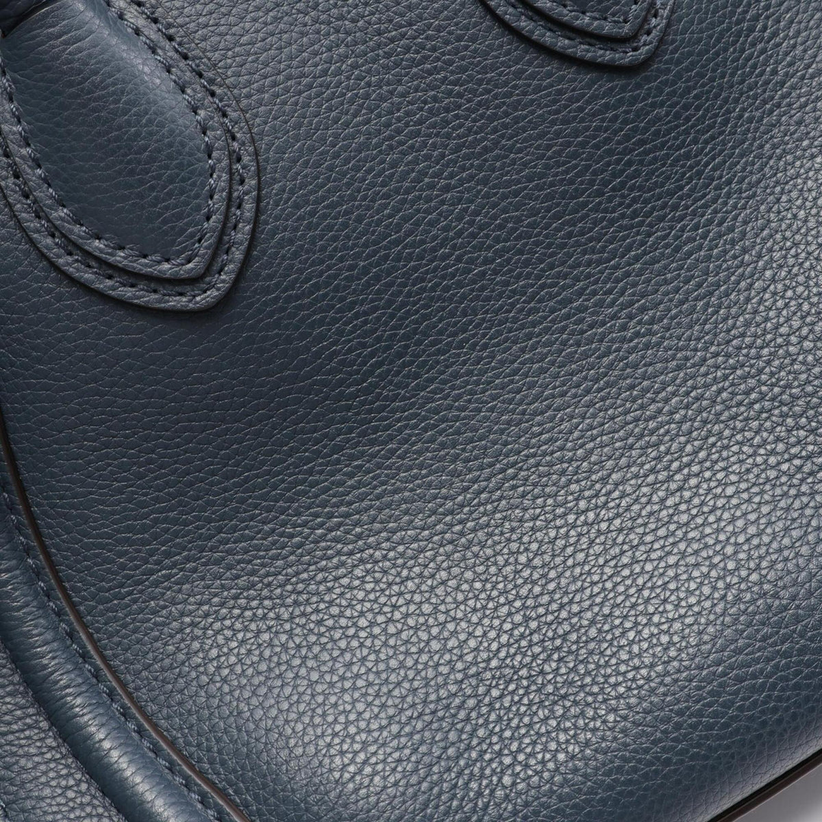 Celine Navy Leather Handbag Tote Bag (Pre-Owned)