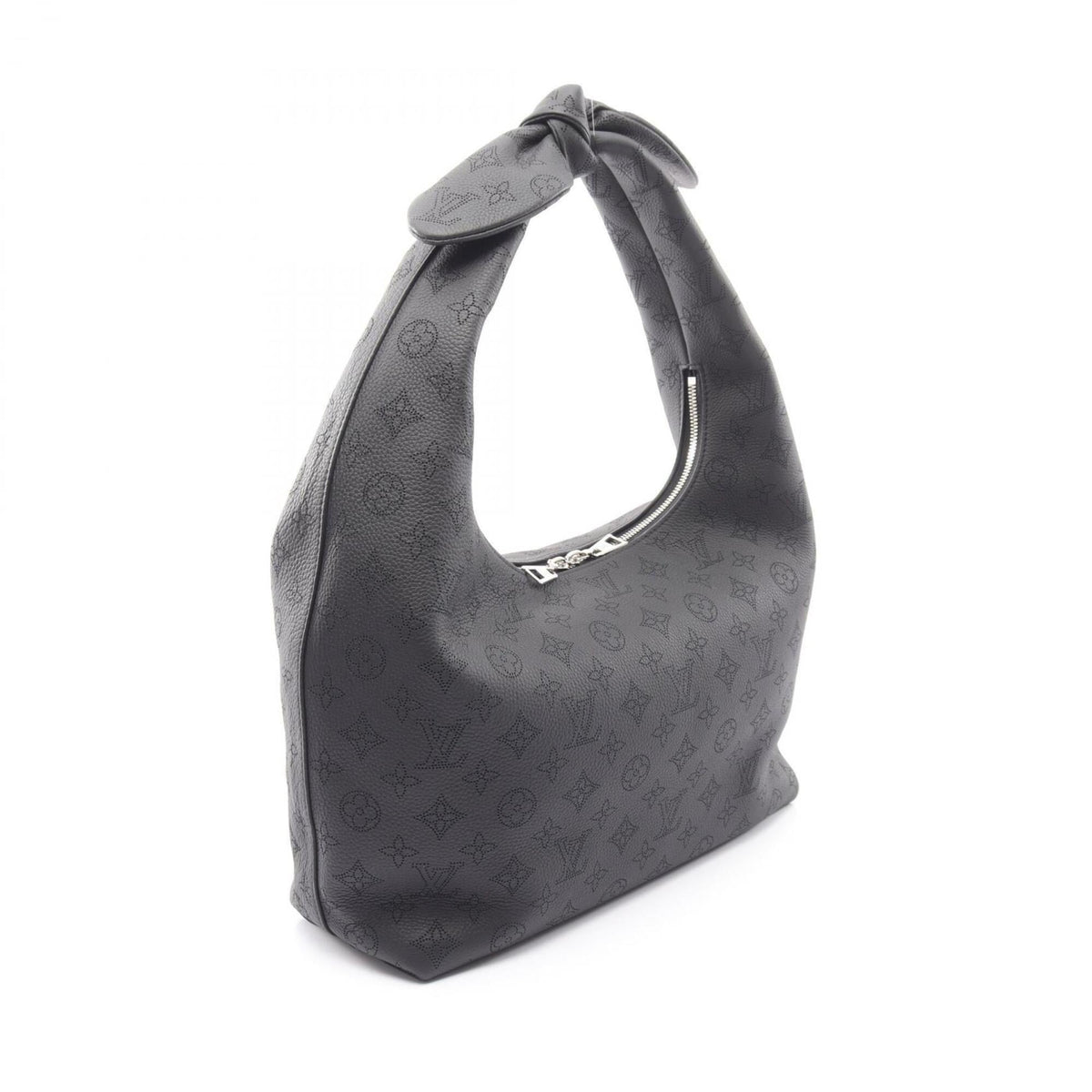 Louis Vuitton Black Mahina Leather Leather Handbag Shoulder Bag (Pre-Owned)