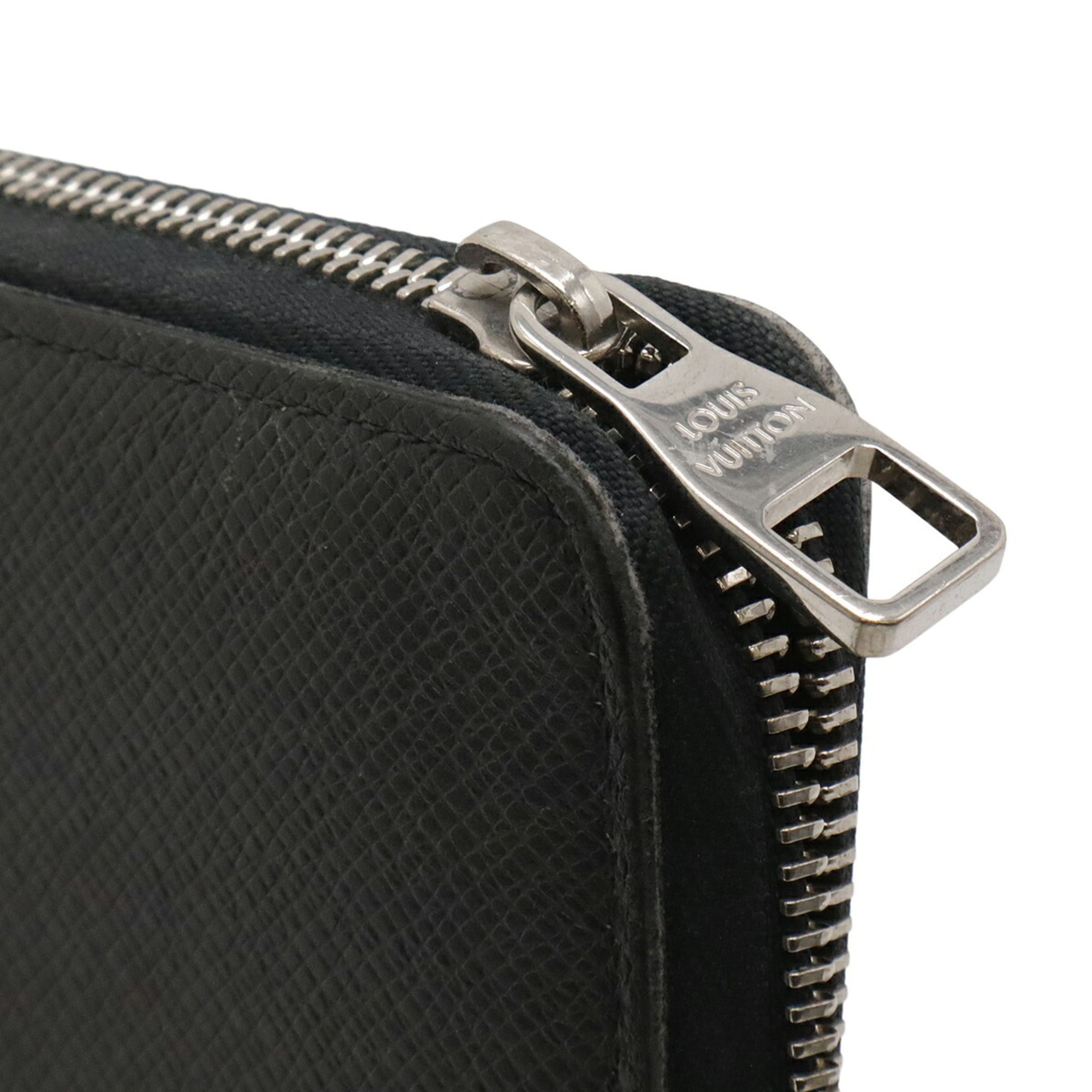 Louis Vuitton Ardoise Black Taiga Leather Coin Purse/Coin Case (Pre-Owned)