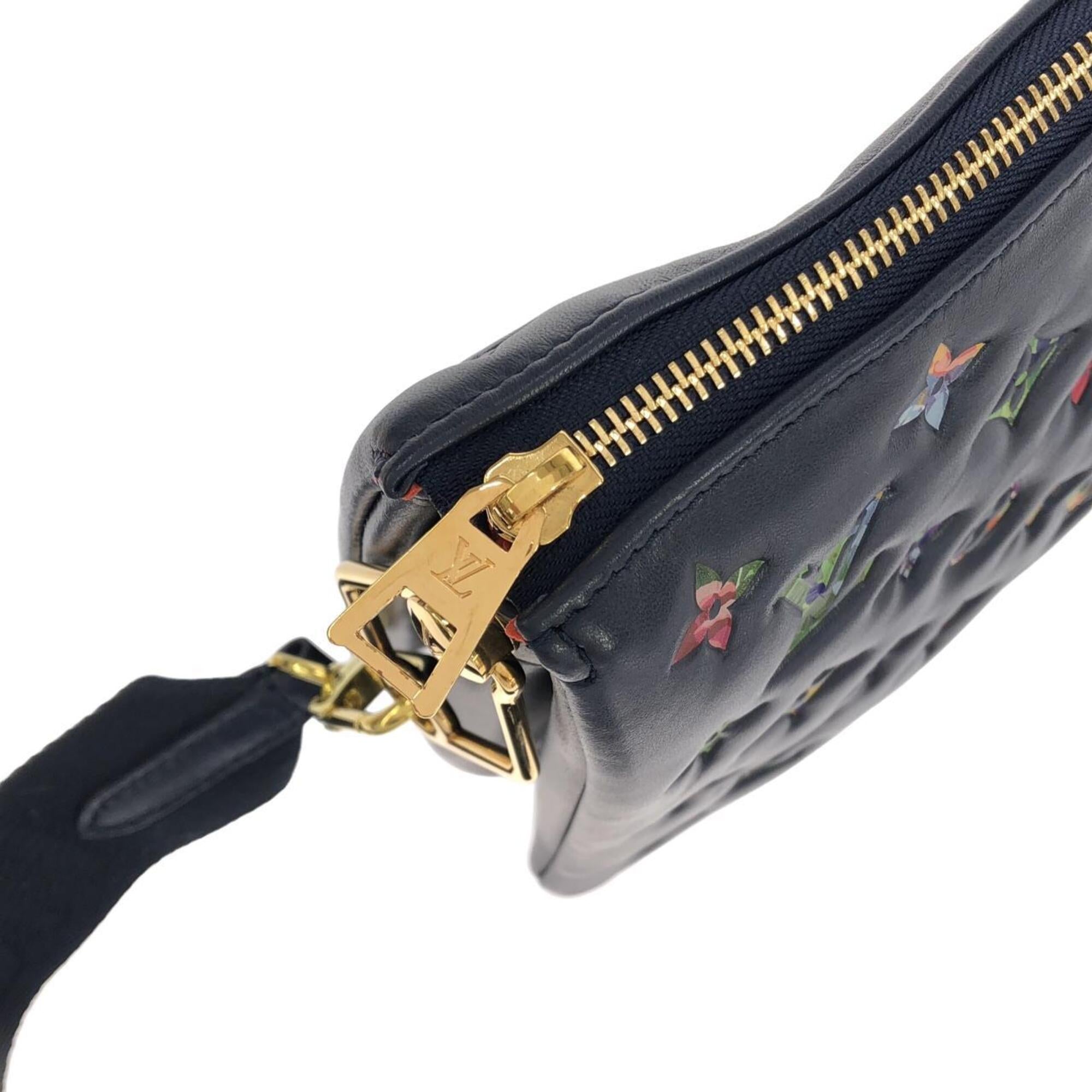 Louis Vuitton Navy Leather Shoulder Bag (Pre-Owned)