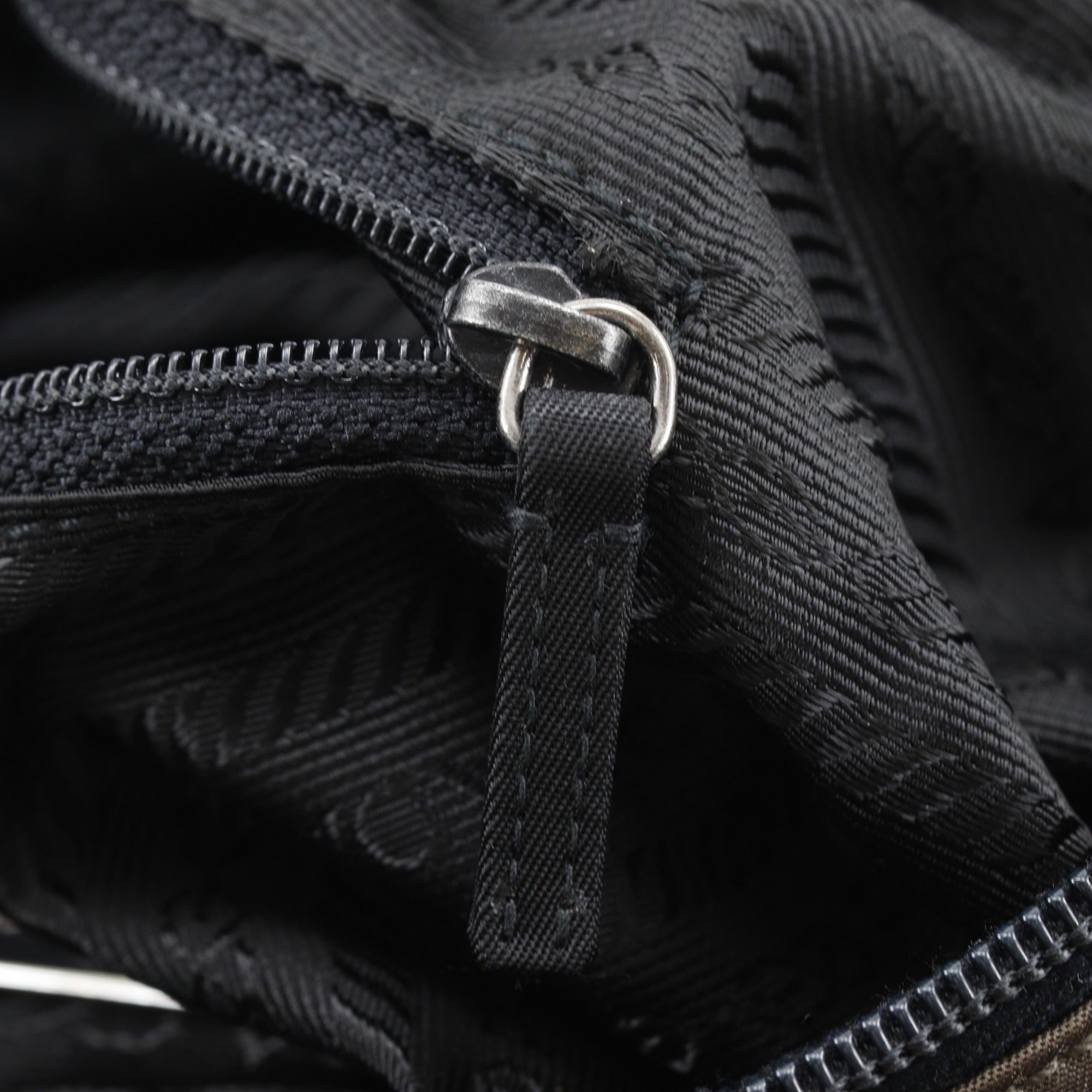 Prada Brown Nylon Shoulder Bag (Pre-Owned)
