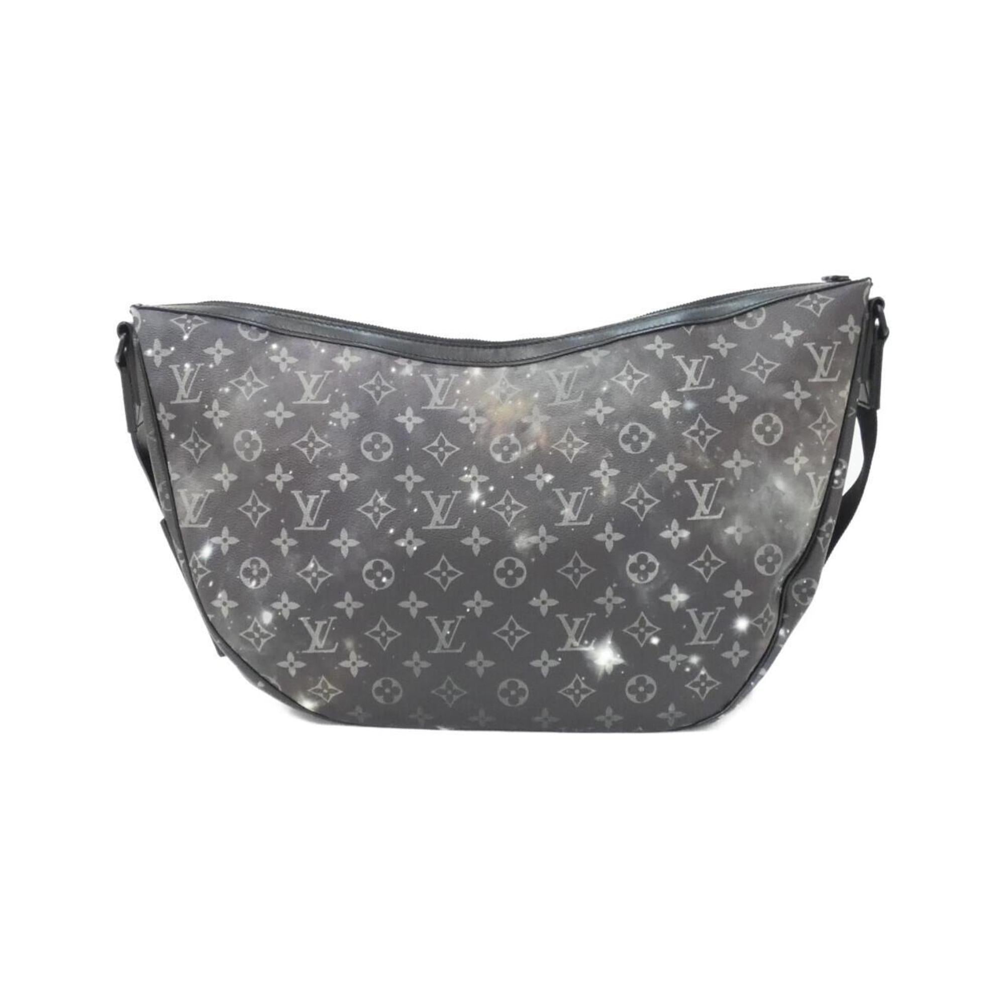 Louis Vuitton Black Silver Coated Canvas Shoulder Bag (Pre-Owned)