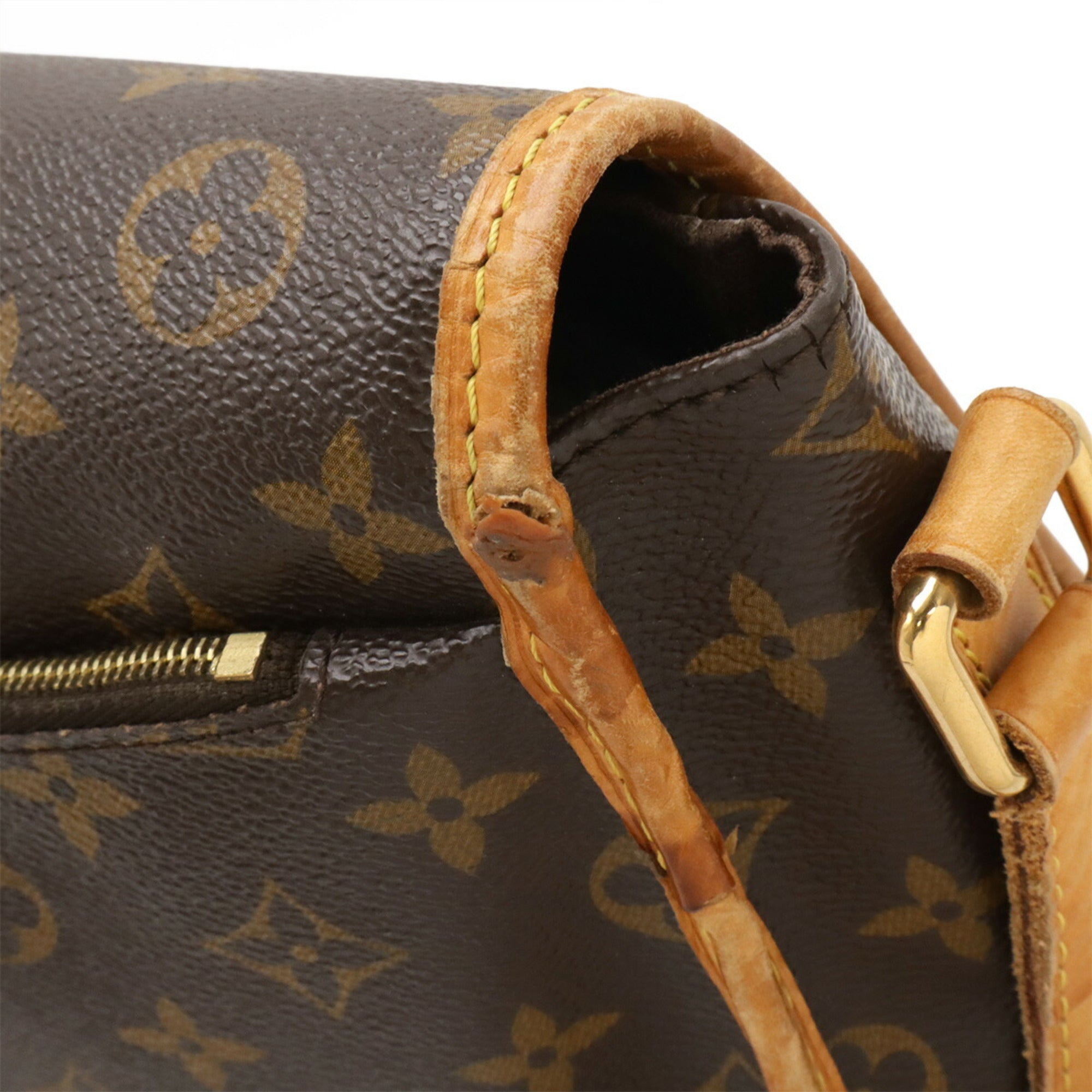 Louis Vuitton Brown Monogram Canvas Shoulder Bag (Pre-Owned)