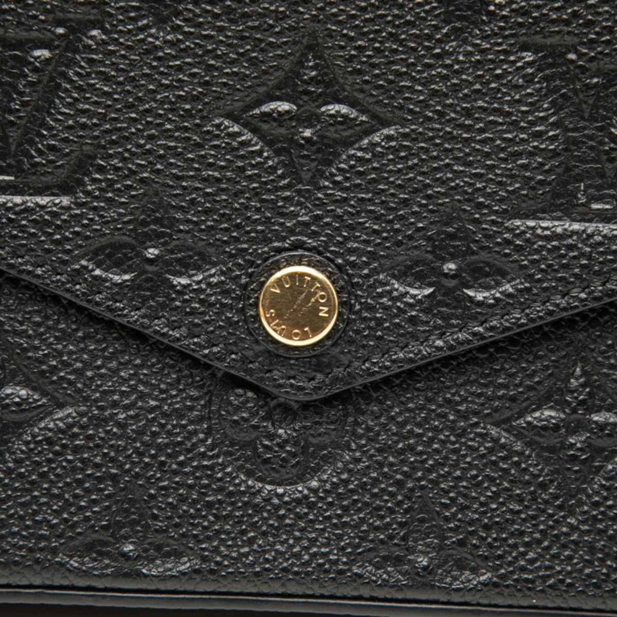 Louis Vuitton Black Noir Monogram Empreinte Pochette Shoulder Bag (Pre-Owned)