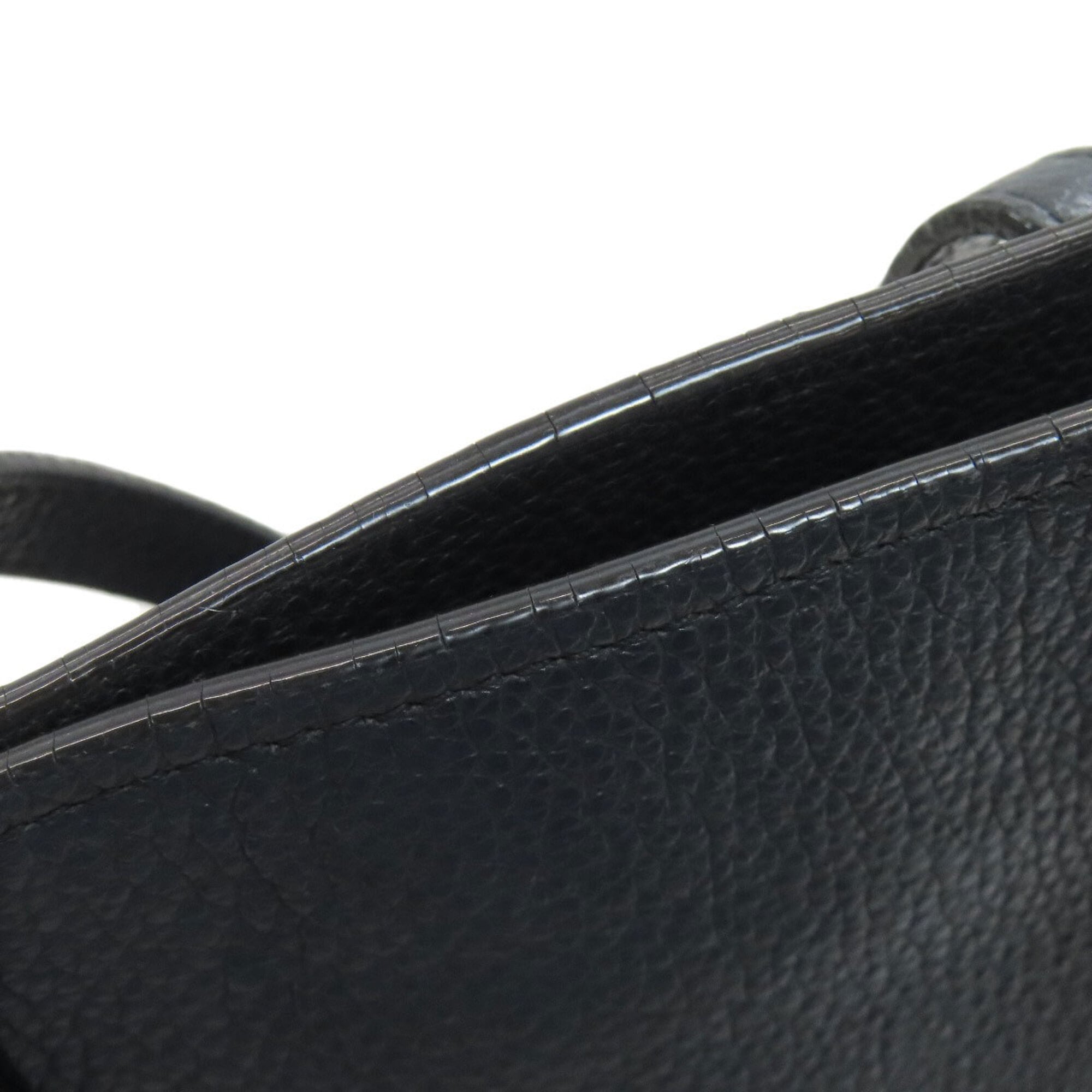 Jimmy Choo Black Leather Tote Bag (Pre-Owned)