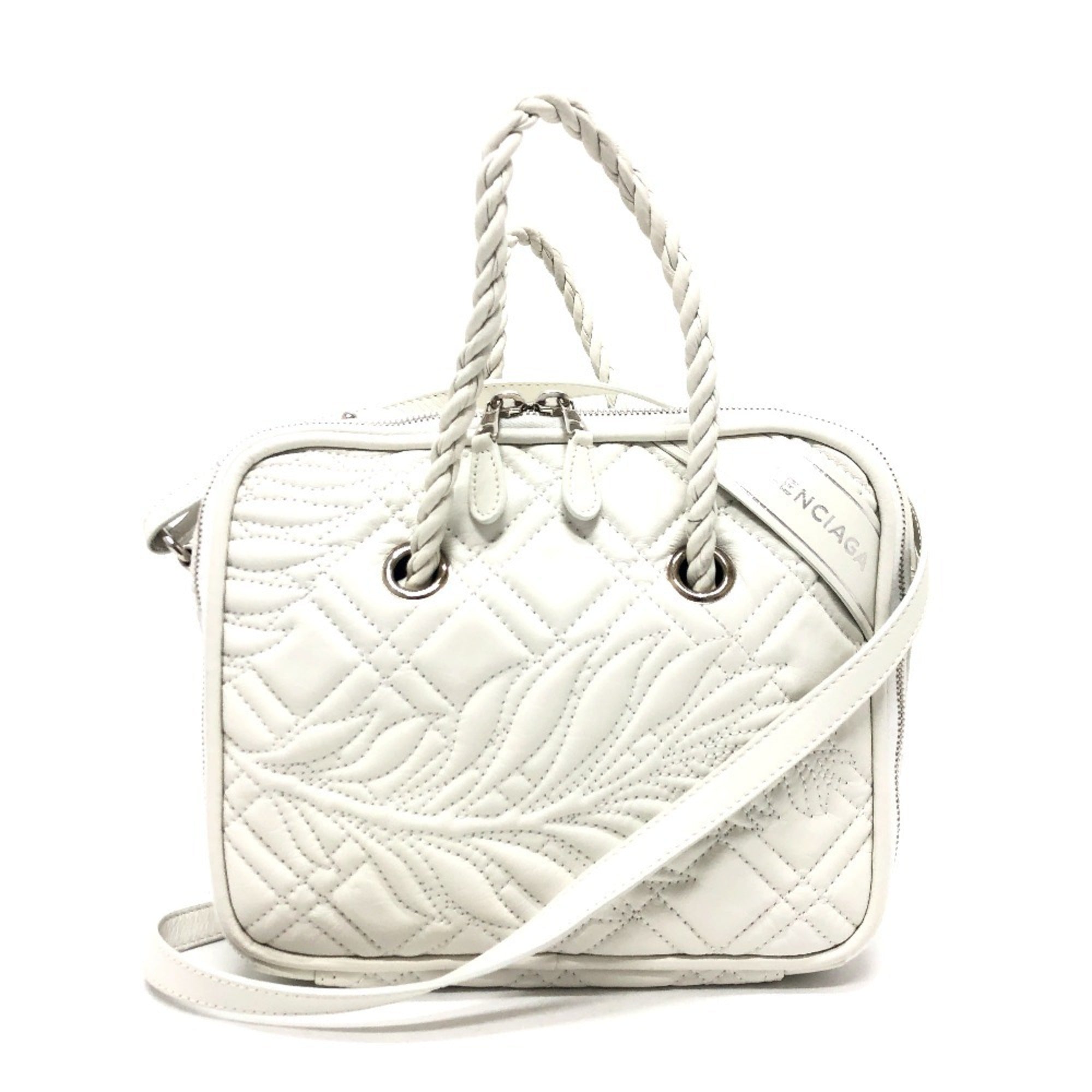 Balenciaga White Leather Handbag (Pre-Owned)