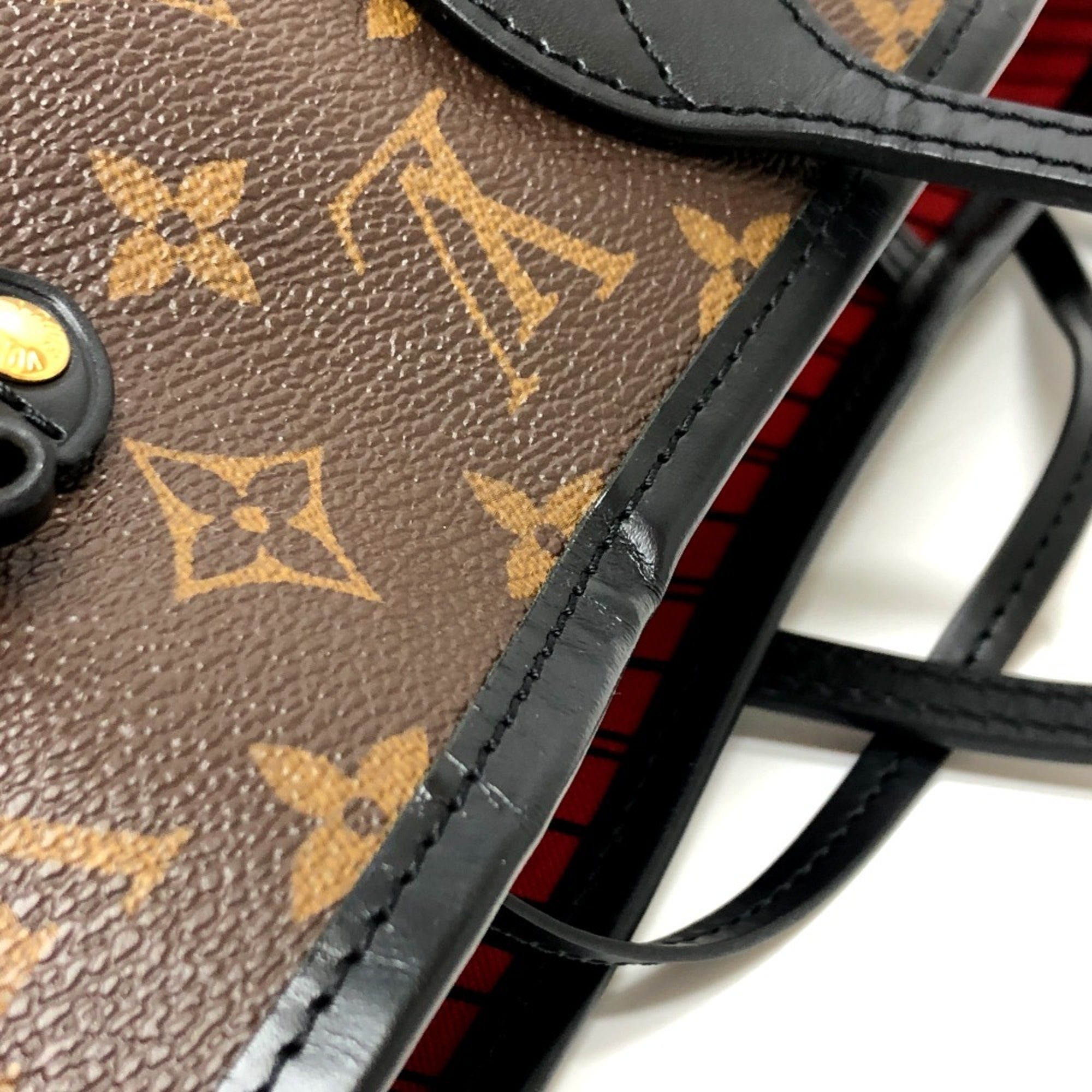 Louis Vuitton Brown Monogram Canvas Pouch Tote Bag (Pre-Owned)