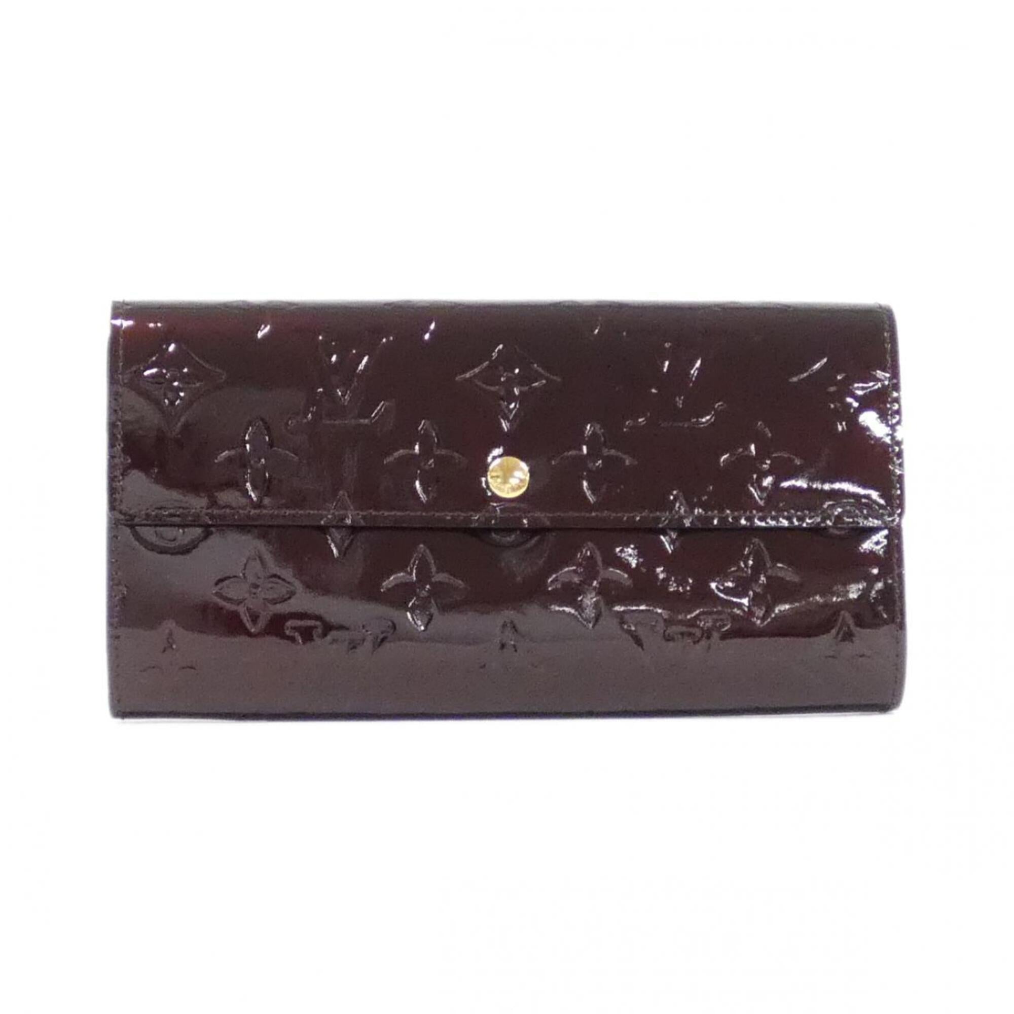 Louis Vuitton Amarante Leather Long Wallet (Bi-Fold) (Pre-Owned)