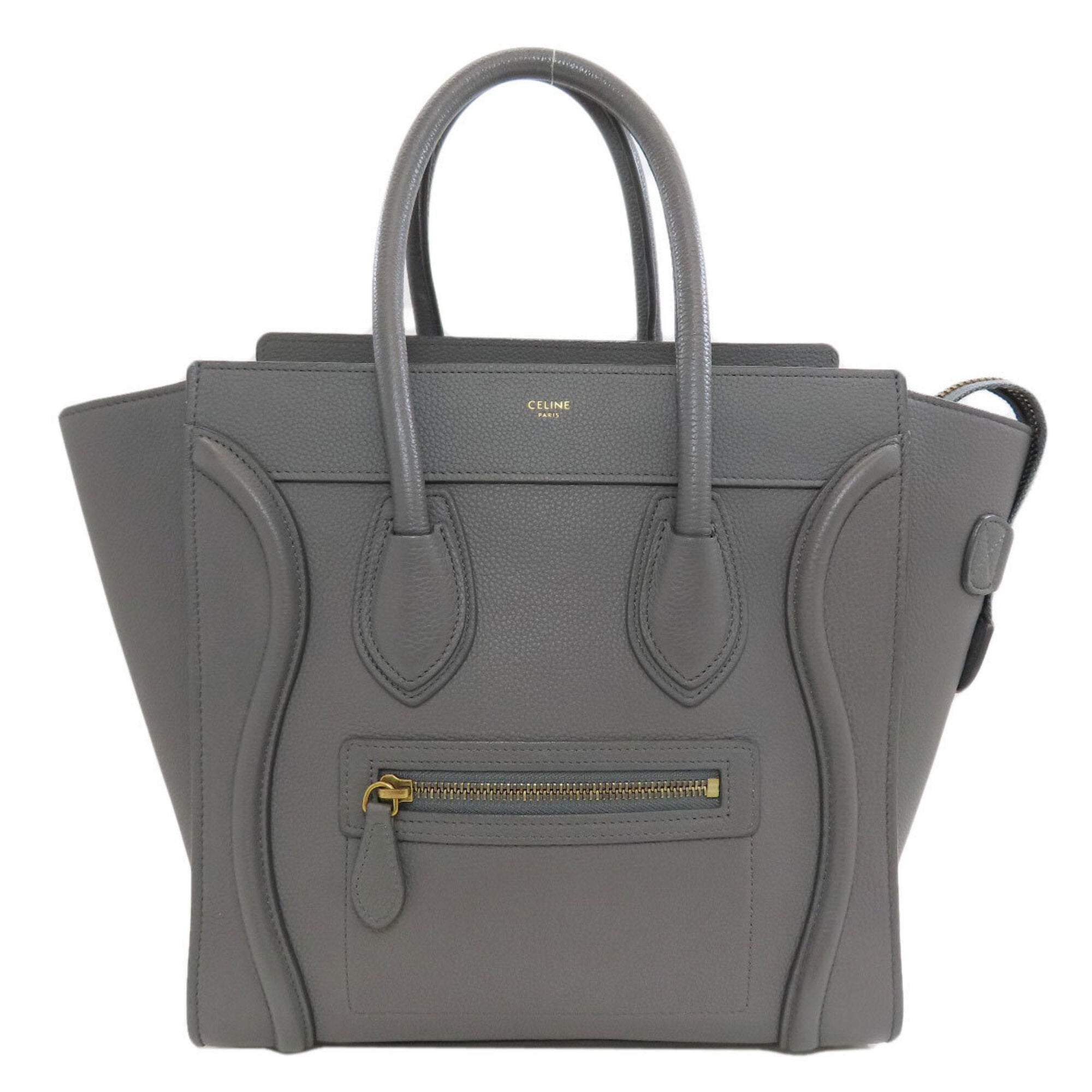 Celine Gray Leather Handbag (Pre-Owned)