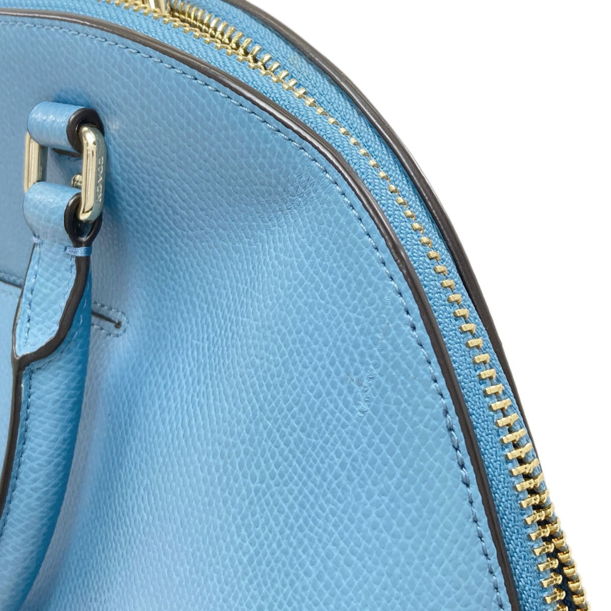 Coach Blue Leather Handbag (Pre-Owned)