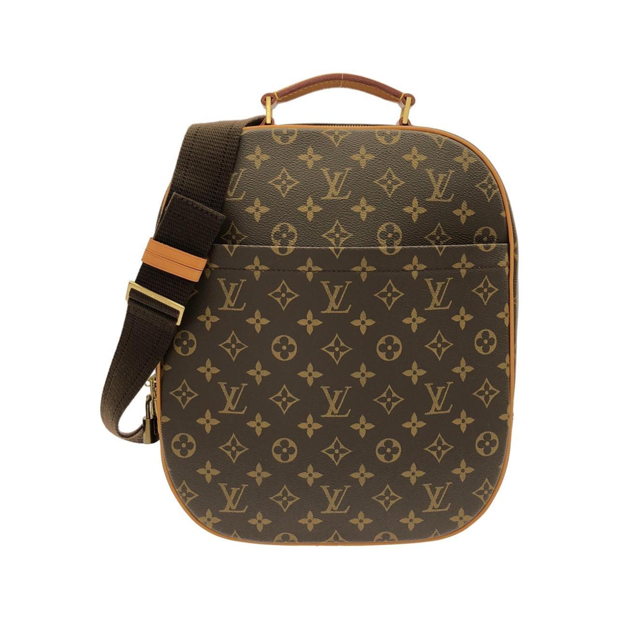 Louis Vuitton Marron Coated Canvas Shoulder Bag (Pre-Owned)