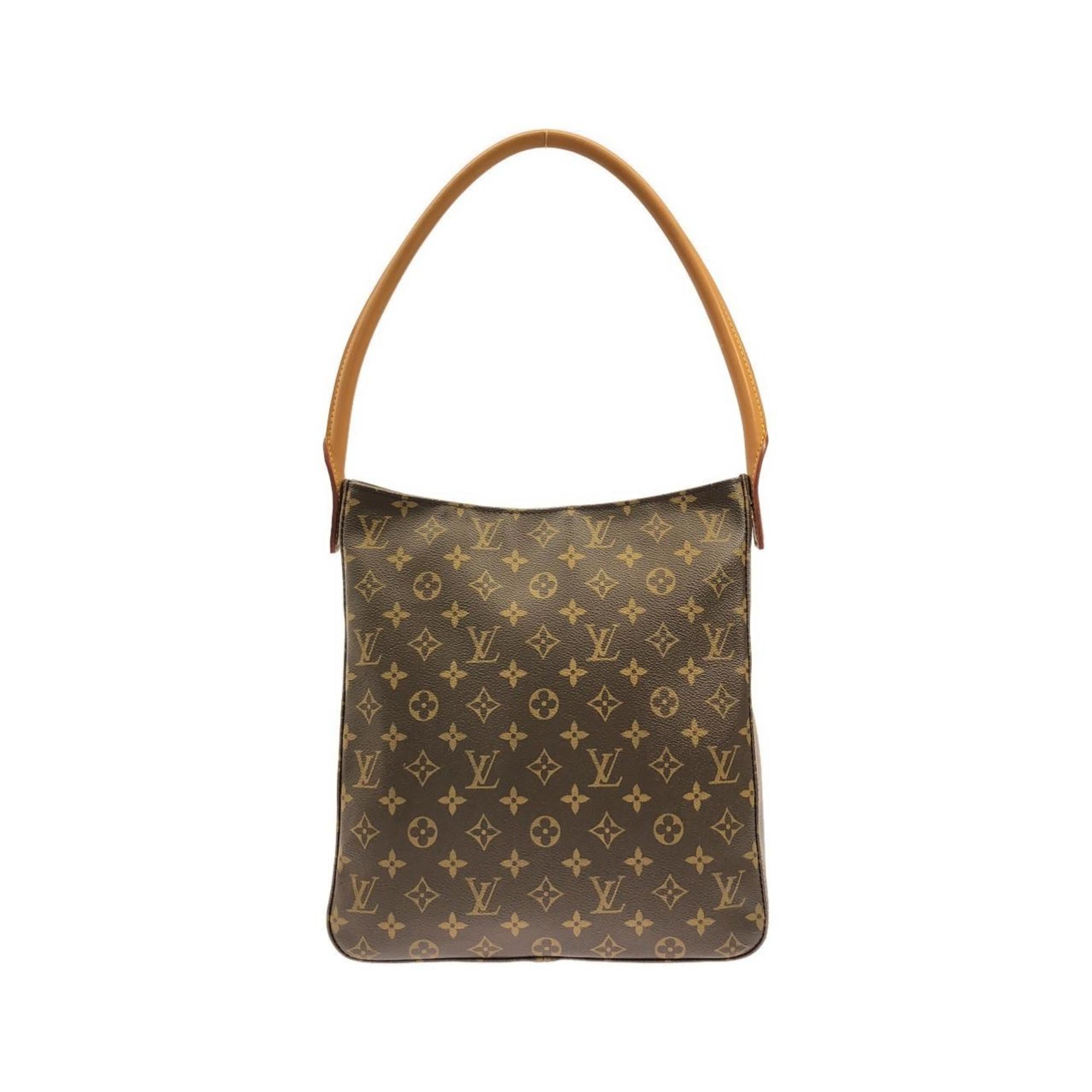 Louis Vuitton Monogram Marron Coated Canvas Shoulder Bag (Pre-Owned)