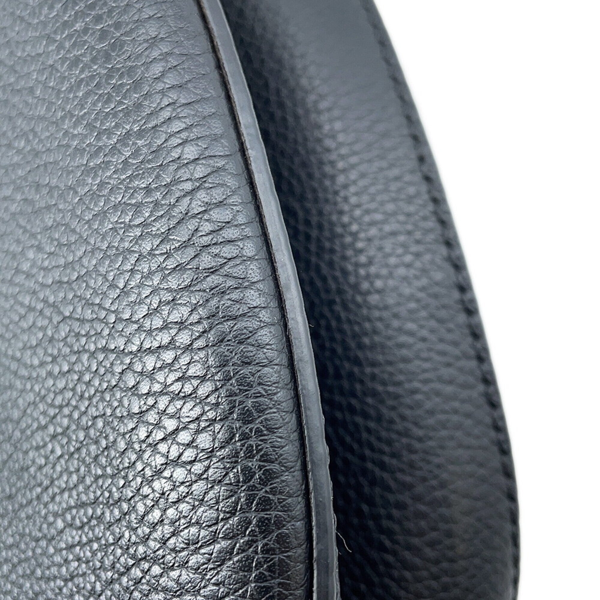 Fendi Black Leather Handbag Shoulder Bag (Pre-Owned)