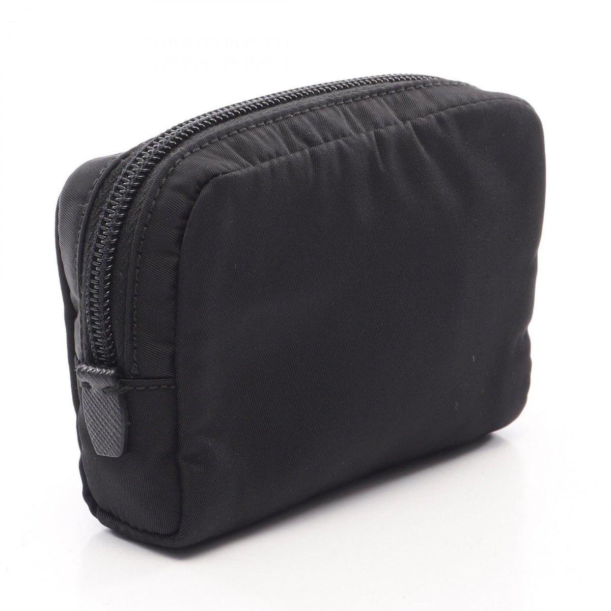 Prada Black Nylon Leather Handbag Pouch (Pre-Owned)