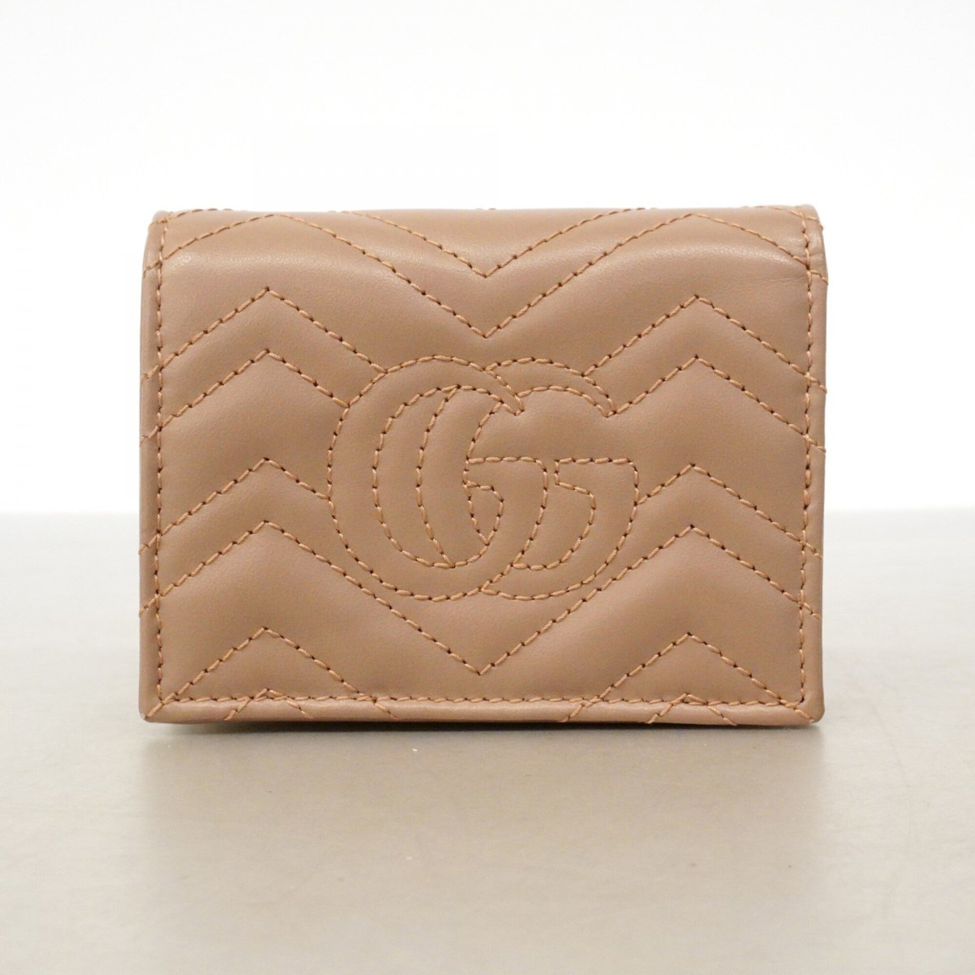 Gucci Pink Beige Leather Wallet (Bi-Fold) (Pre-Owned)
