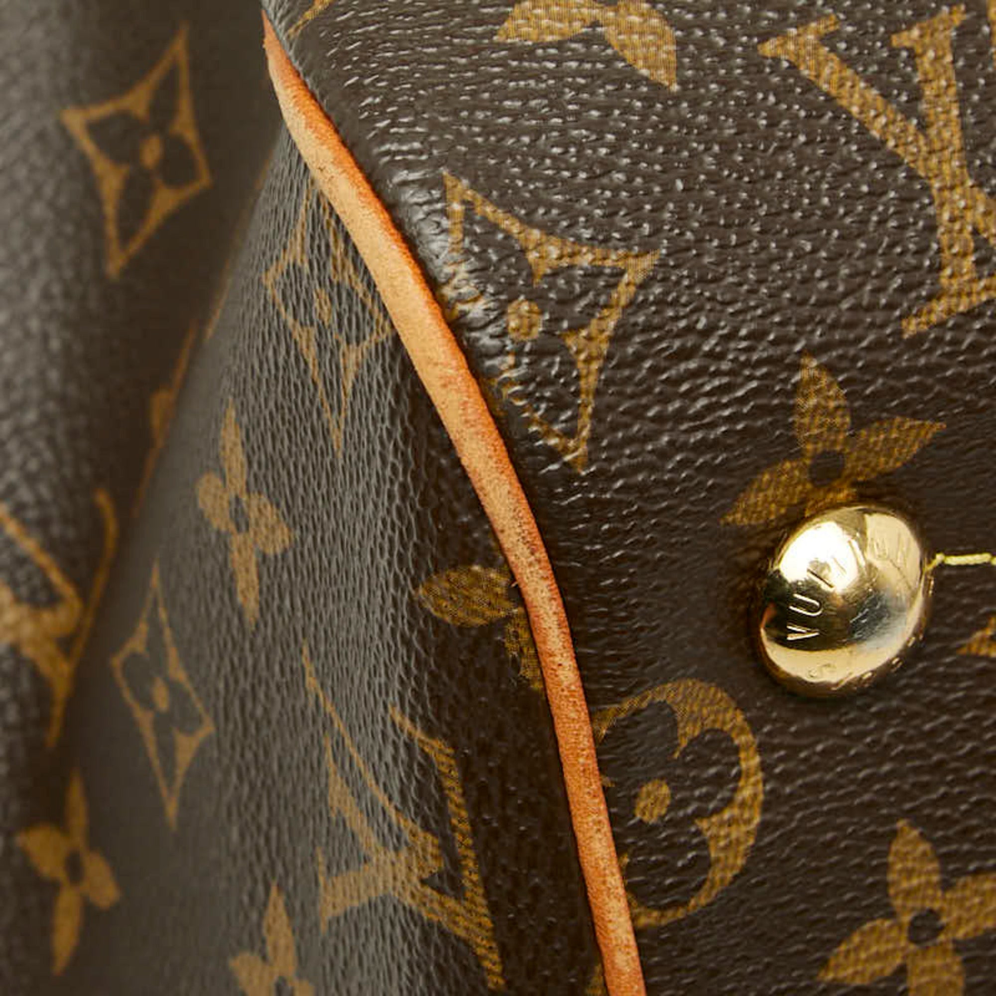 Louis Vuitton Brown Pvc Leather Handbag Shoulder Bag (Pre-Owned)