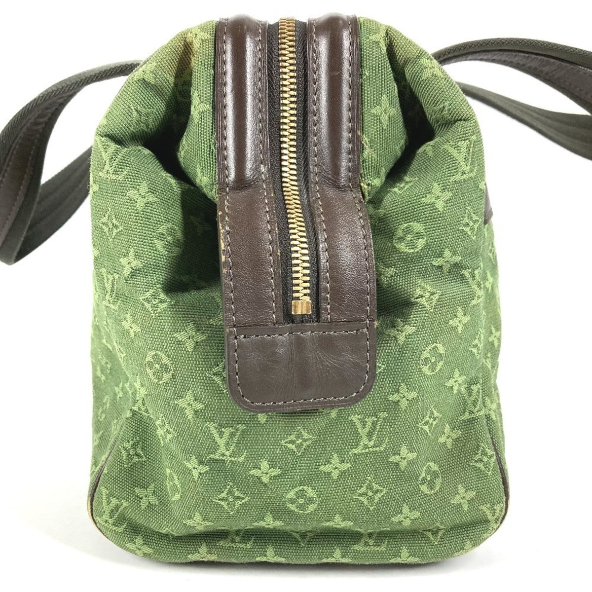 Louis Vuitton Khaki Monogram Mini Canvas Boston Bag Handbag Shoulder Bag (Pre-Owned)