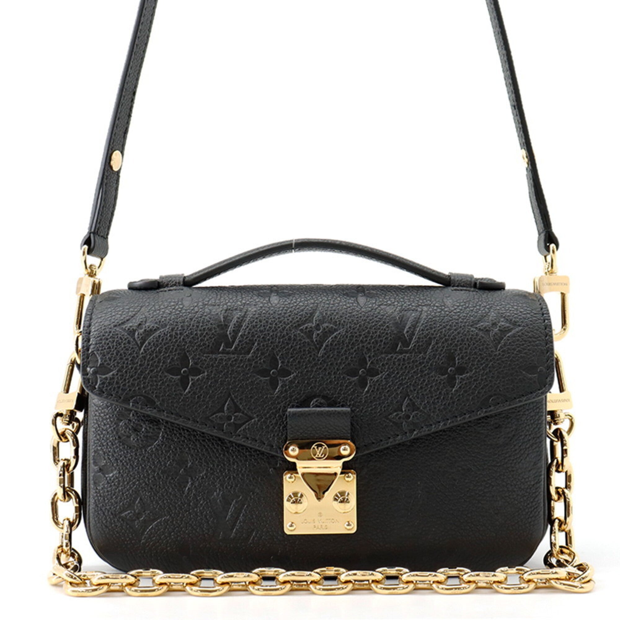 Louis Vuitton Monogram Empreinte Black Noir Monogram Empreinte Handbag Pochette Shoulder Bag (Pre-Owned)