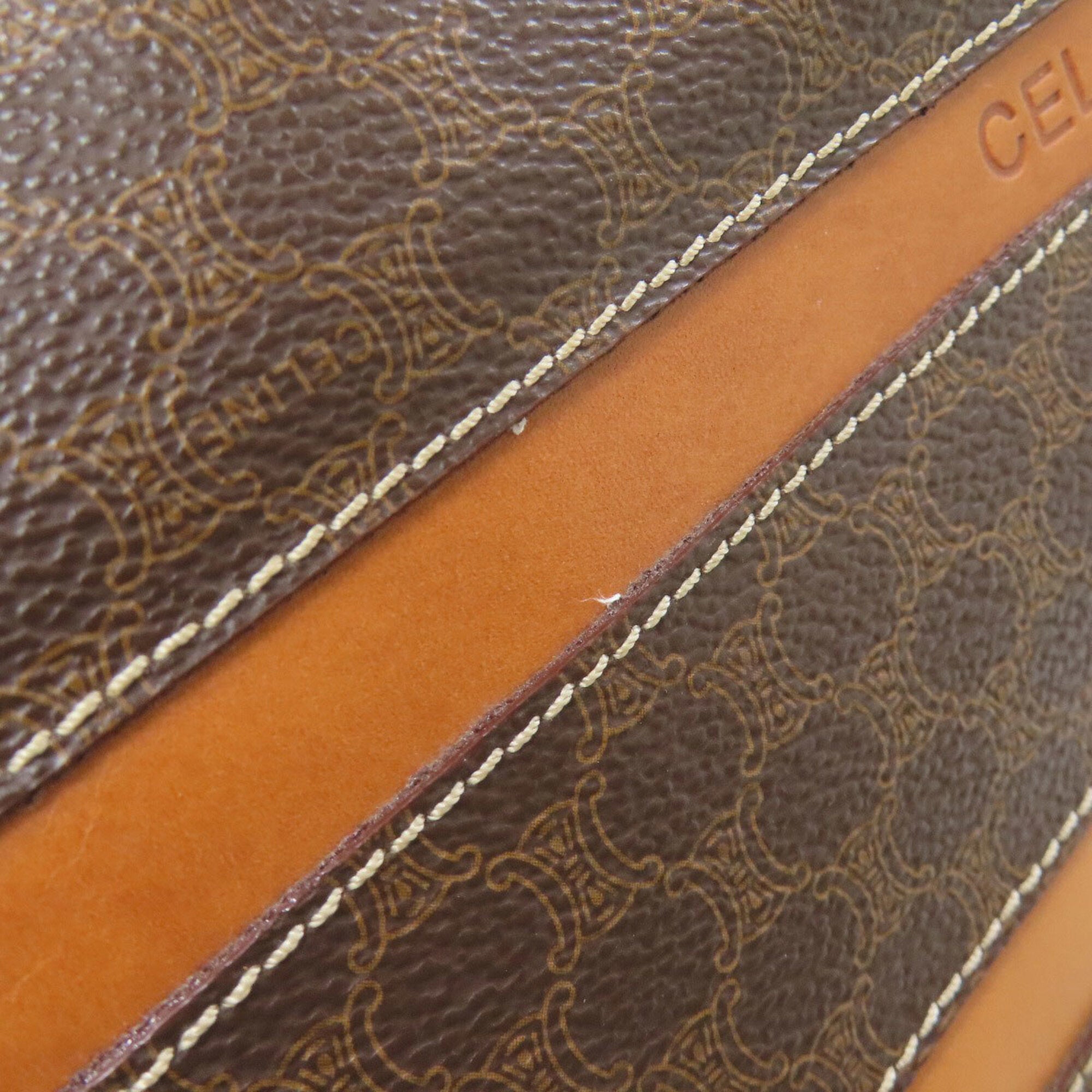 Celine Macadam Brown Pvc Handbag (Pre-Owned)