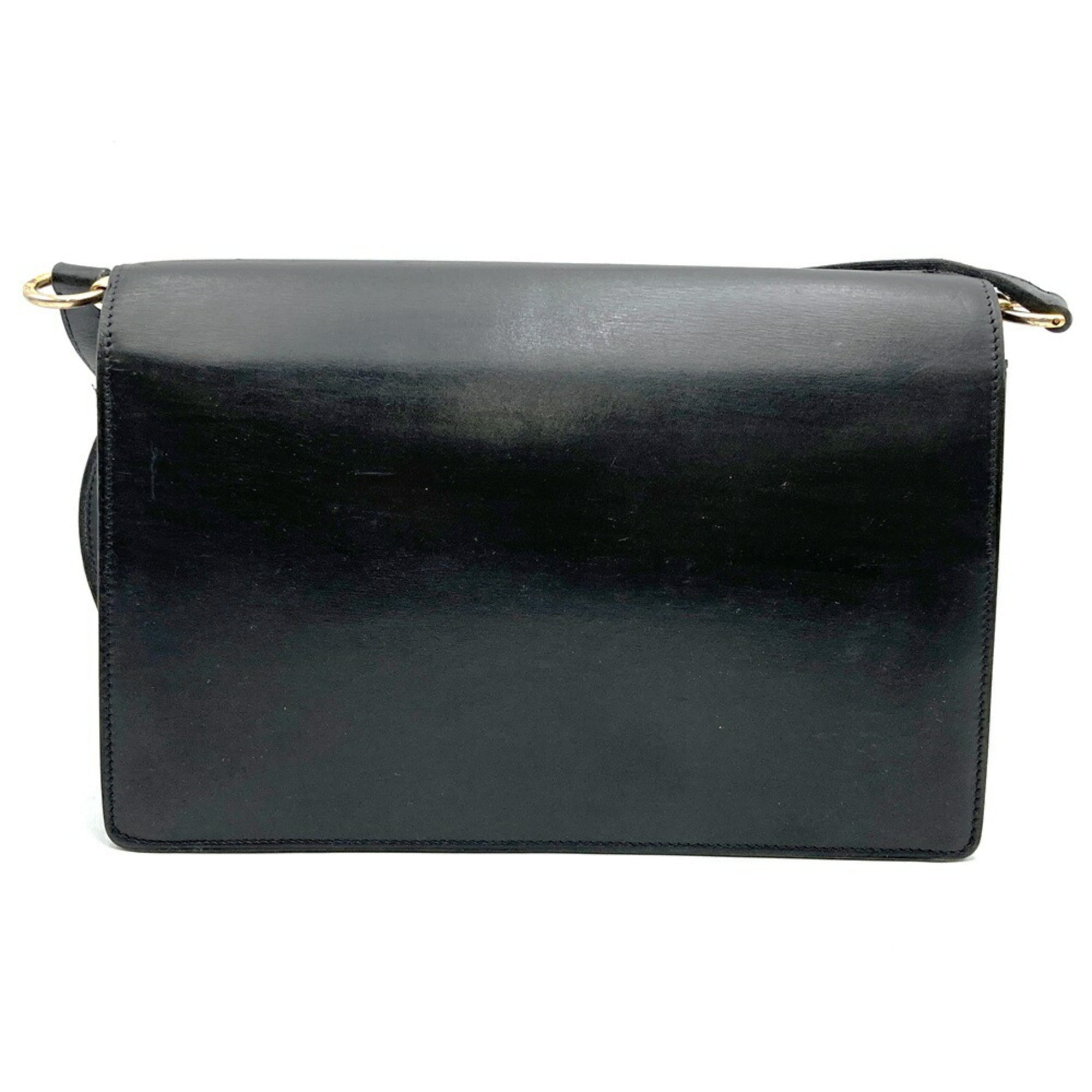 Christian Dior Black Leather Shoulder Bag (Pre-Owned)