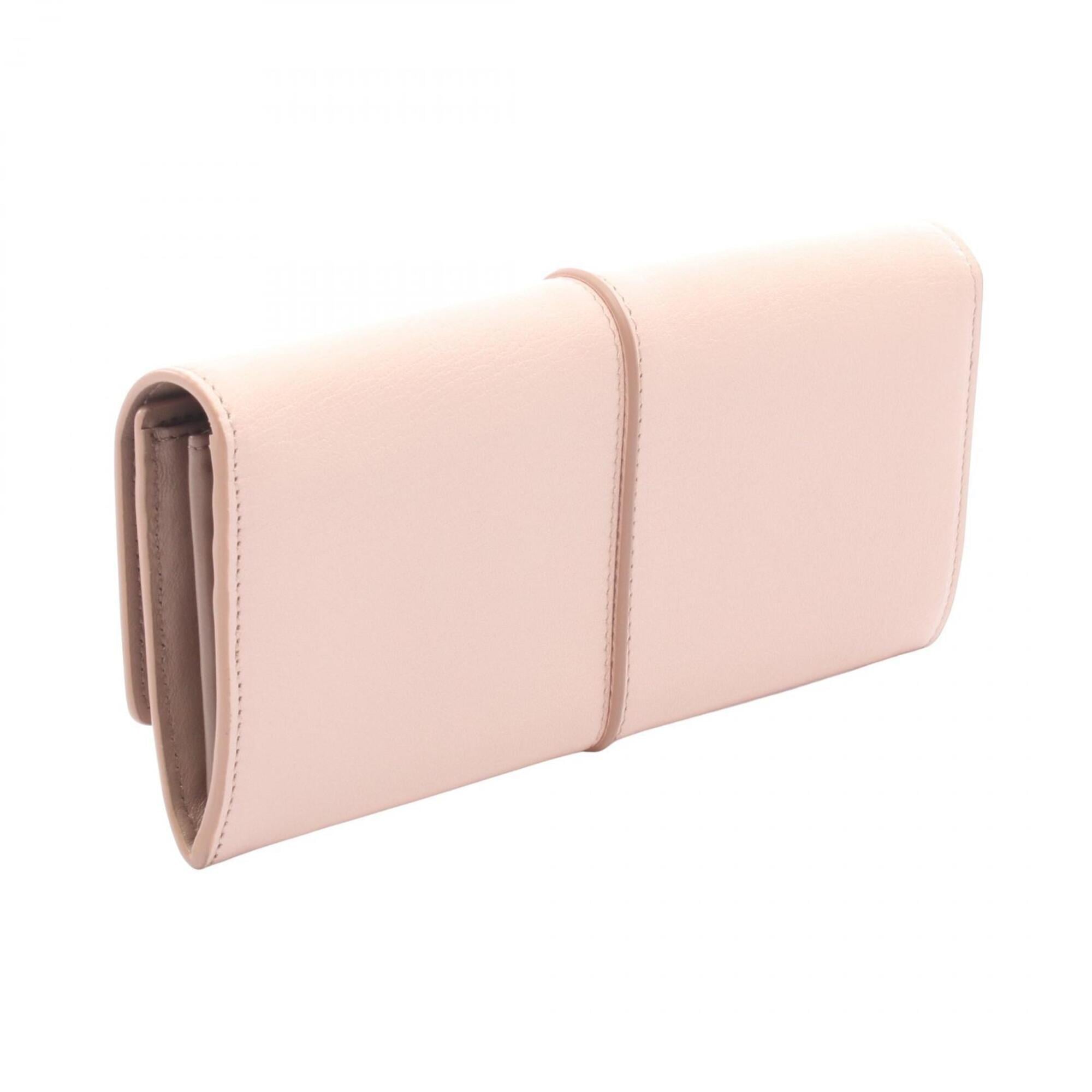 Tod's Pink Leather Long Wallet (Bi-Fold) (Pre-Owned)