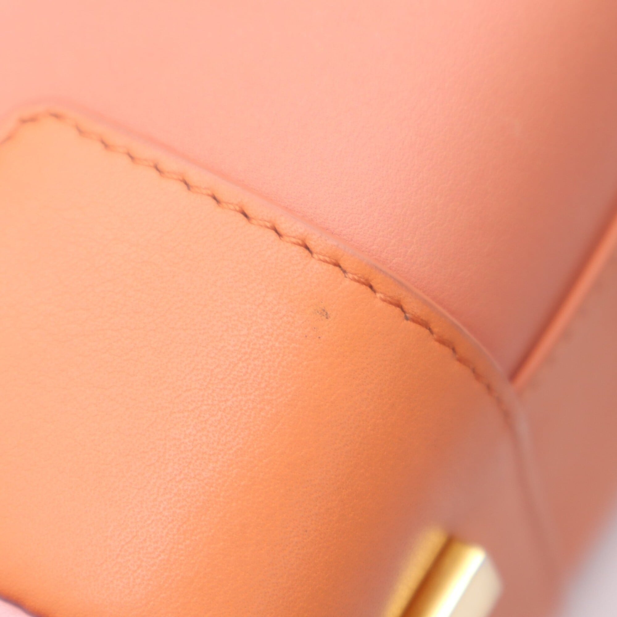 Loewe Amazona Orange Pink Leather Handbag Shoulder Bag (Pre-Owned)
