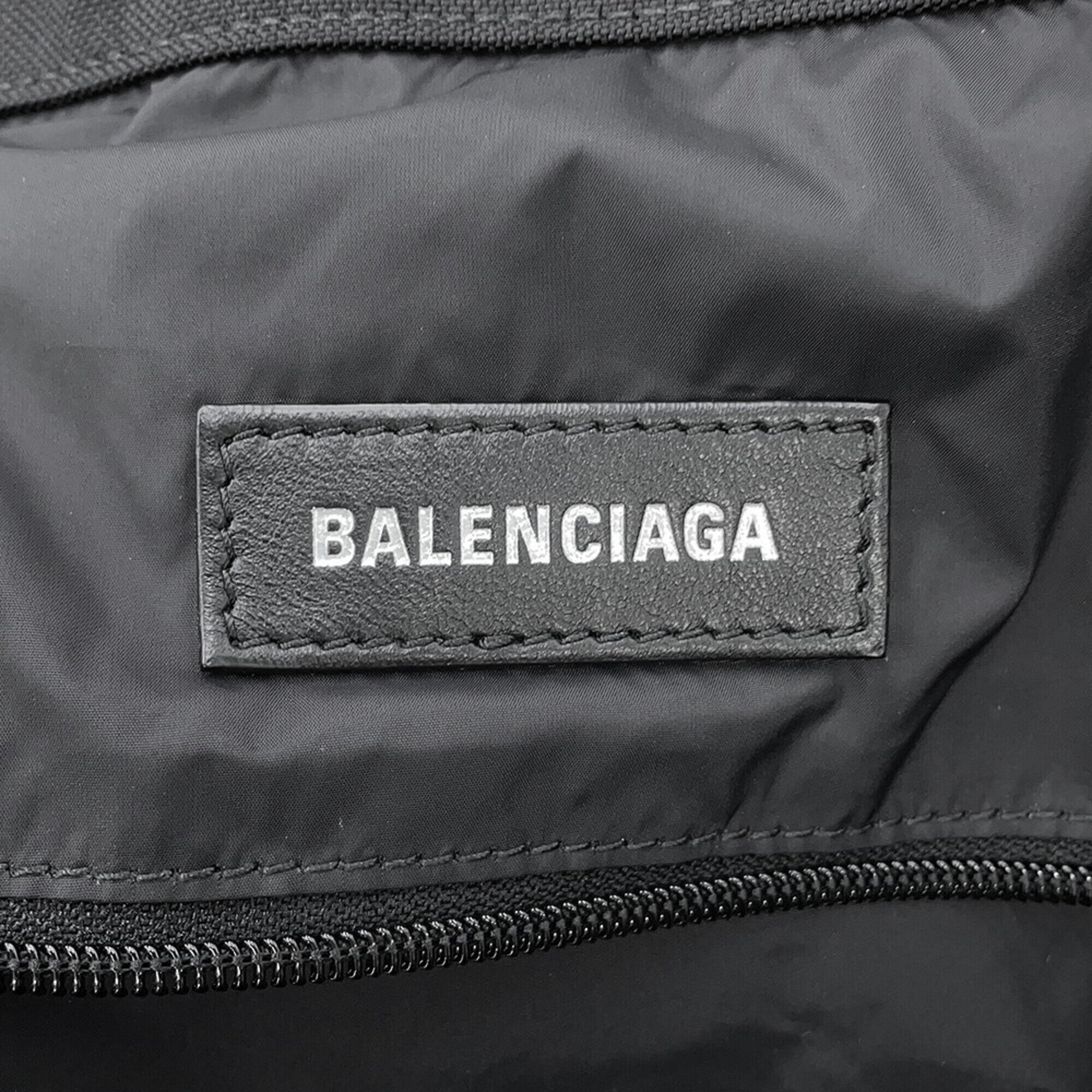 Balenciaga Black Canvas Nylon Handbag Tote Bag (Pre-Owned)