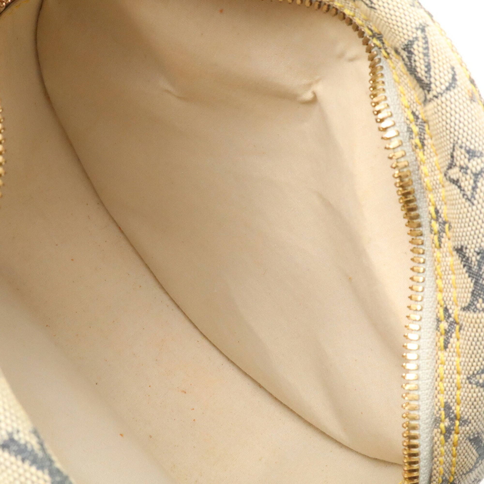 Louis Vuitton Blue Monogram Yellow Monogram Mini Pochette Shoulder Bag (Pre-Owned)