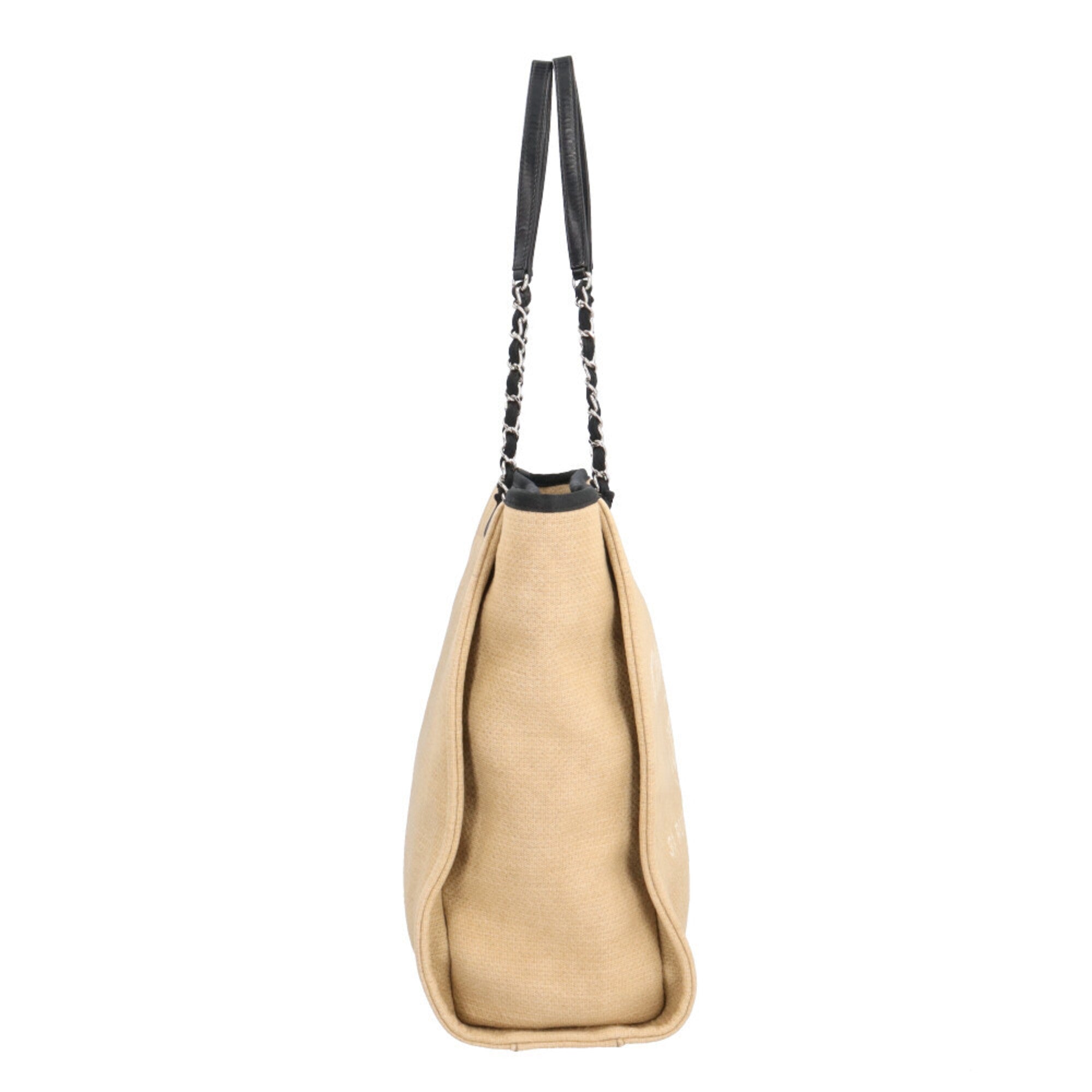 Chanel Beige Canvas Tote Bag (Pre-Owned)