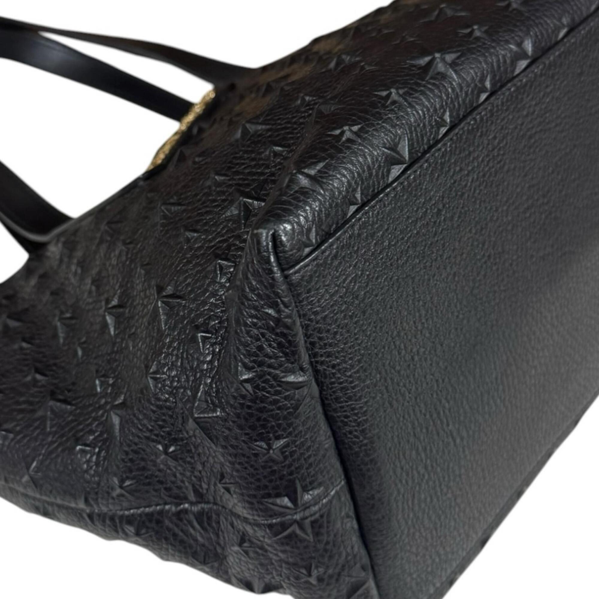 Jimmy Choo Black Leather Tote Bag (Pre-Owned)