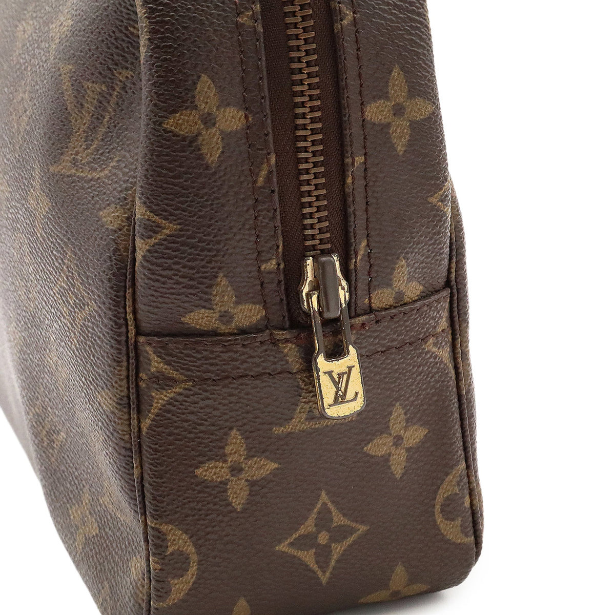 Louis Vuitton Brown Monogram Canvas Pvc Coated Canvas Clutch Bag Pouch (Pre-Owned)