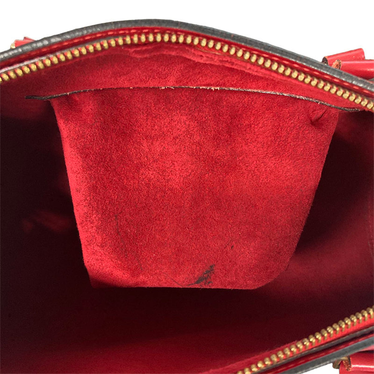 Louis Vuitton Castilian Red Leather Handbag Shoulder Bag (Pre-Owned)